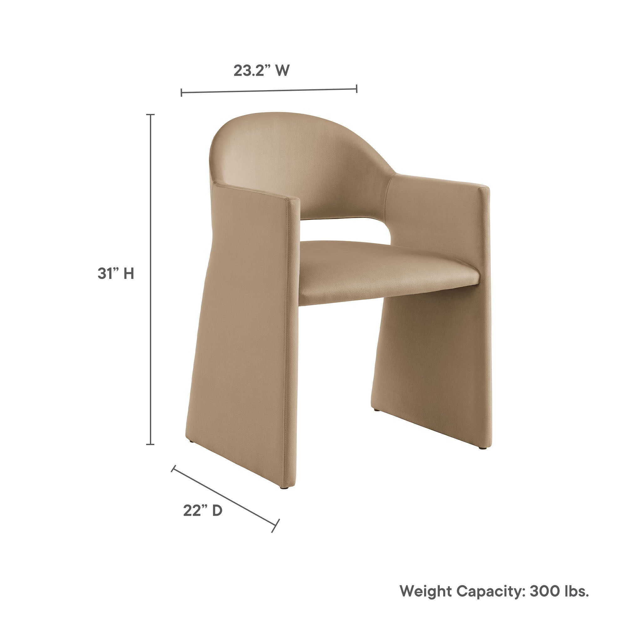 Talia Performance Velvet Dining Armchair by Modway - Best Buy Furniture