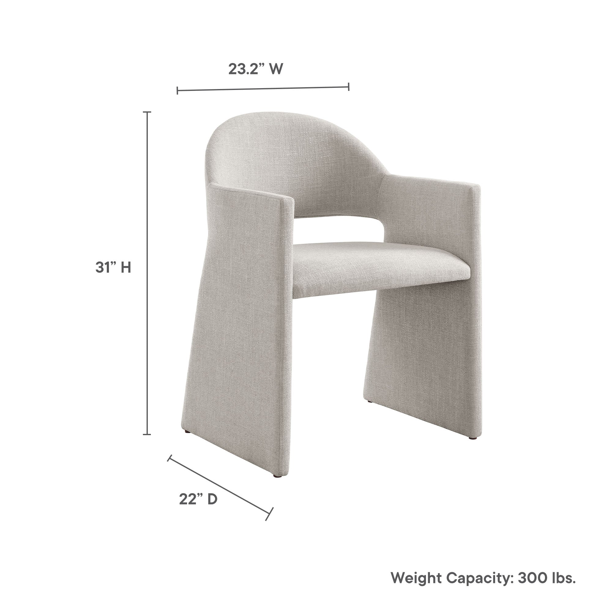 Talia Upholstered Fabric Dining Armchair by Modway - Best Buy Furniture