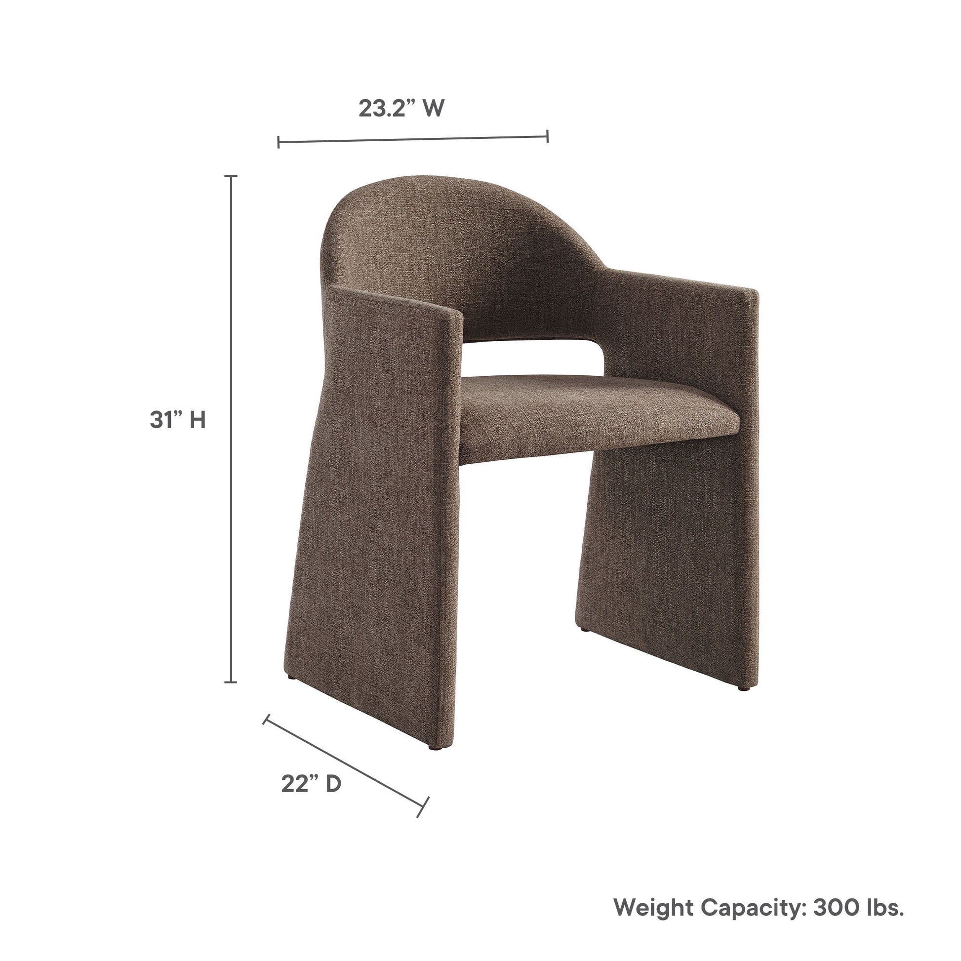 Talia Upholstered Fabric Dining Armchair by Modway - Best Buy Furniture