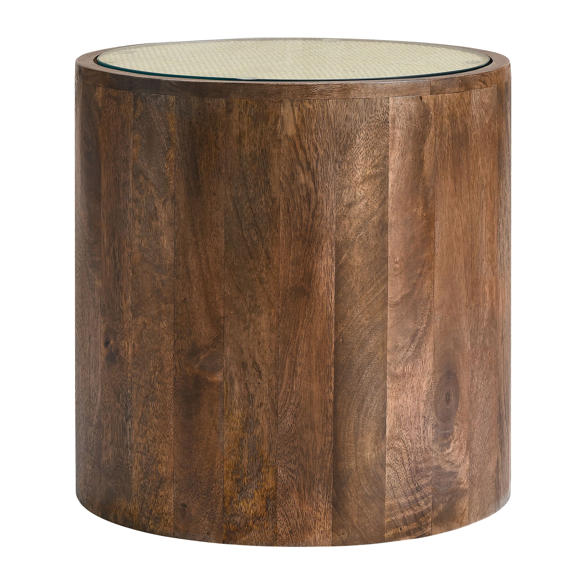 Truett Round Wood Rattan Side Table by Modway - Best Buy Furniture