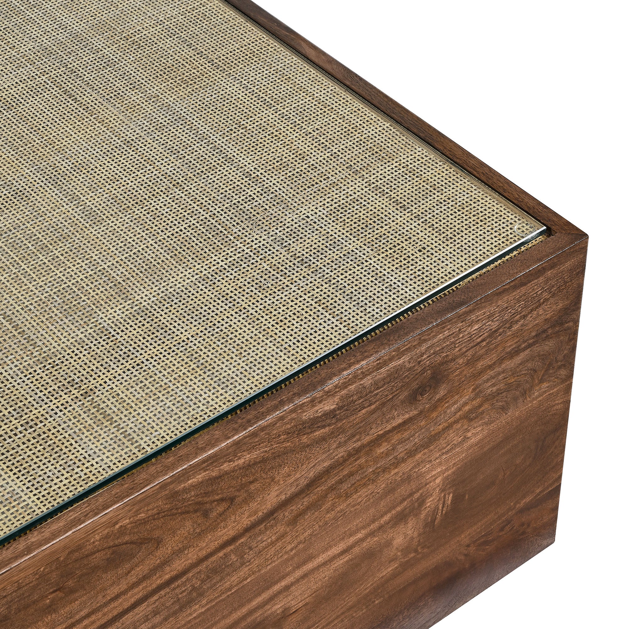 Truett Square Wood Rattan Coffee Table by Modway - Best Buy Furniture