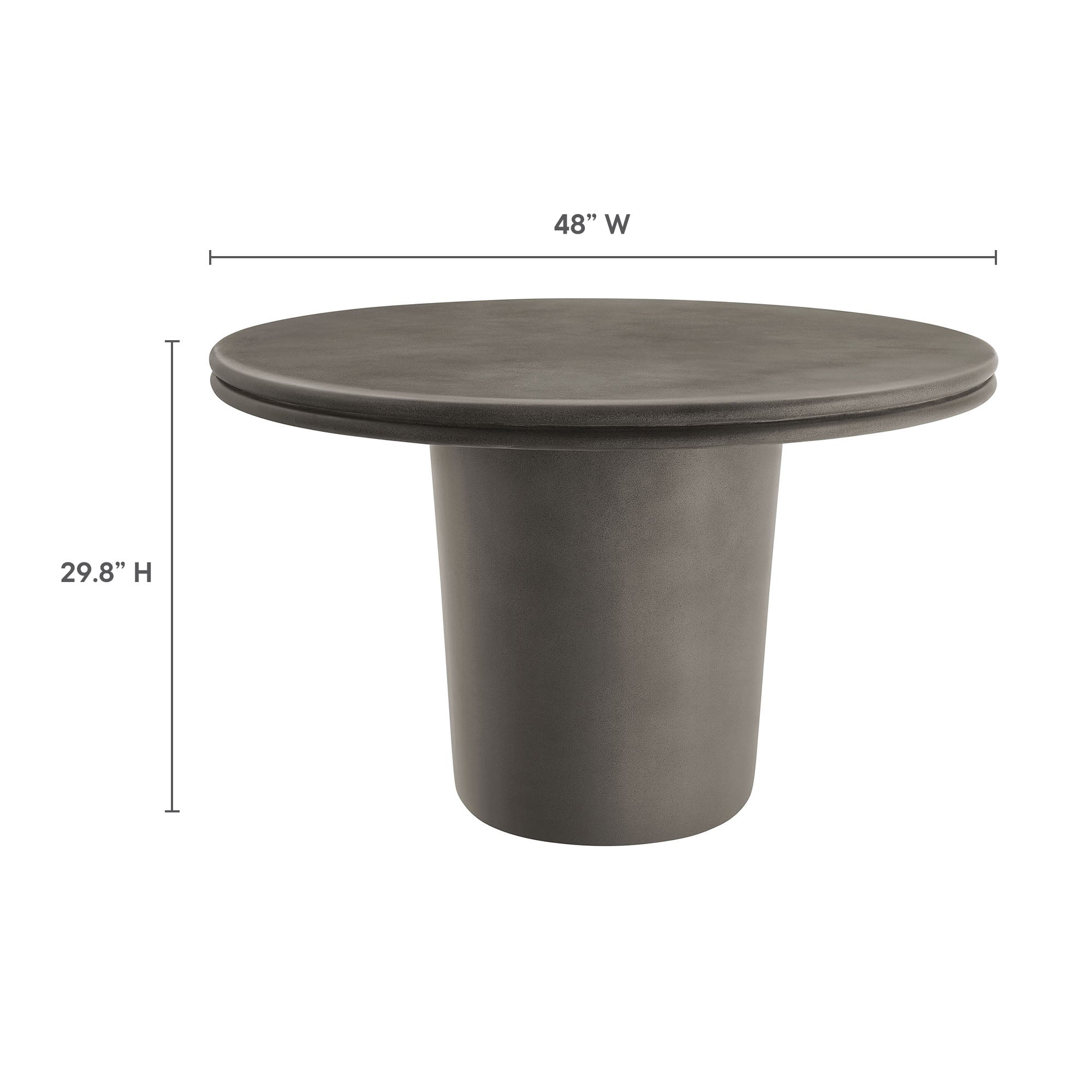 Brion Indoor - Outdoor Patio Concrete 5 Piece Dining Table Set by Modway - Best Buy Furniture