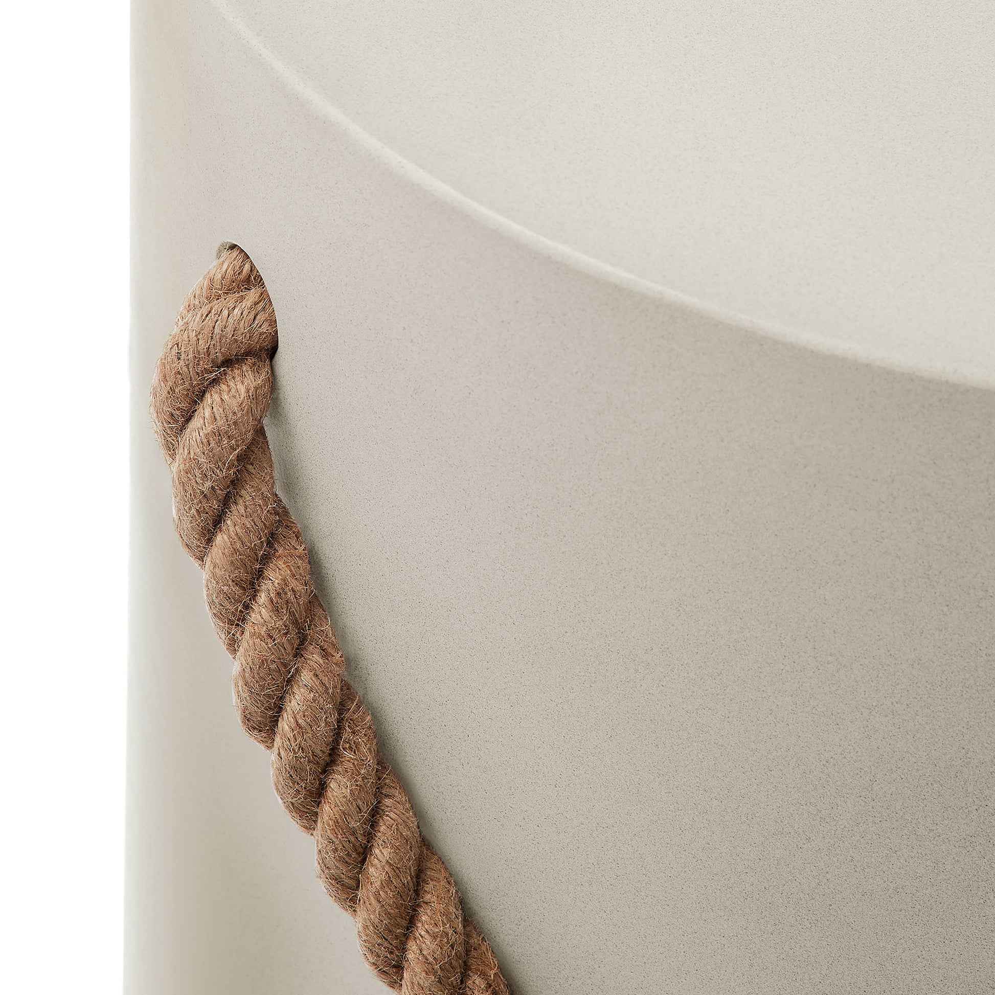 Isera Indoor - Outdoor Patio Rope Concrete Side Table Stool by Modway - Best Buy Furniture