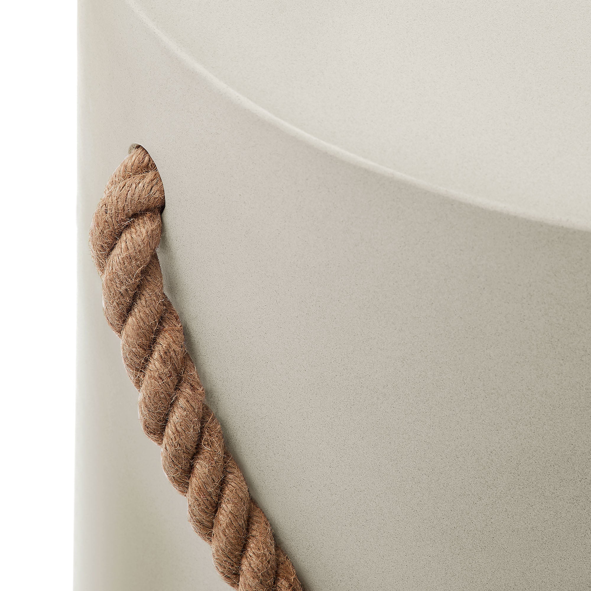 Isera Indoor - Outdoor Patio Rope Concrete Side Table Stool by Modway - Best Buy Furniture