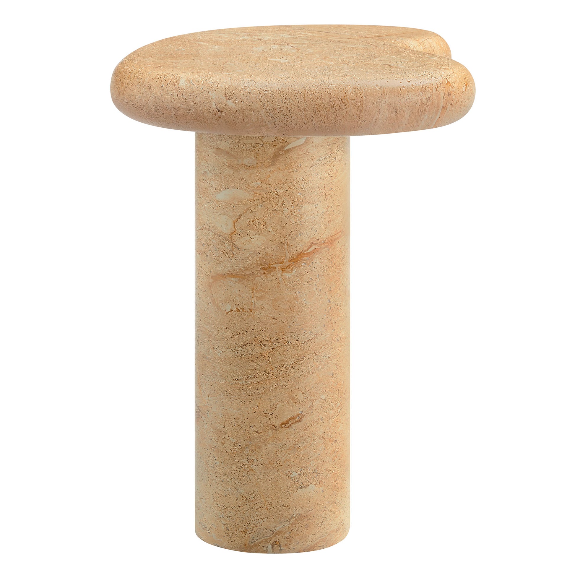 Elowen Indoor - Outdoor Patio Textured Faux Travertine Side Table by Modway - Best Buy Furniture