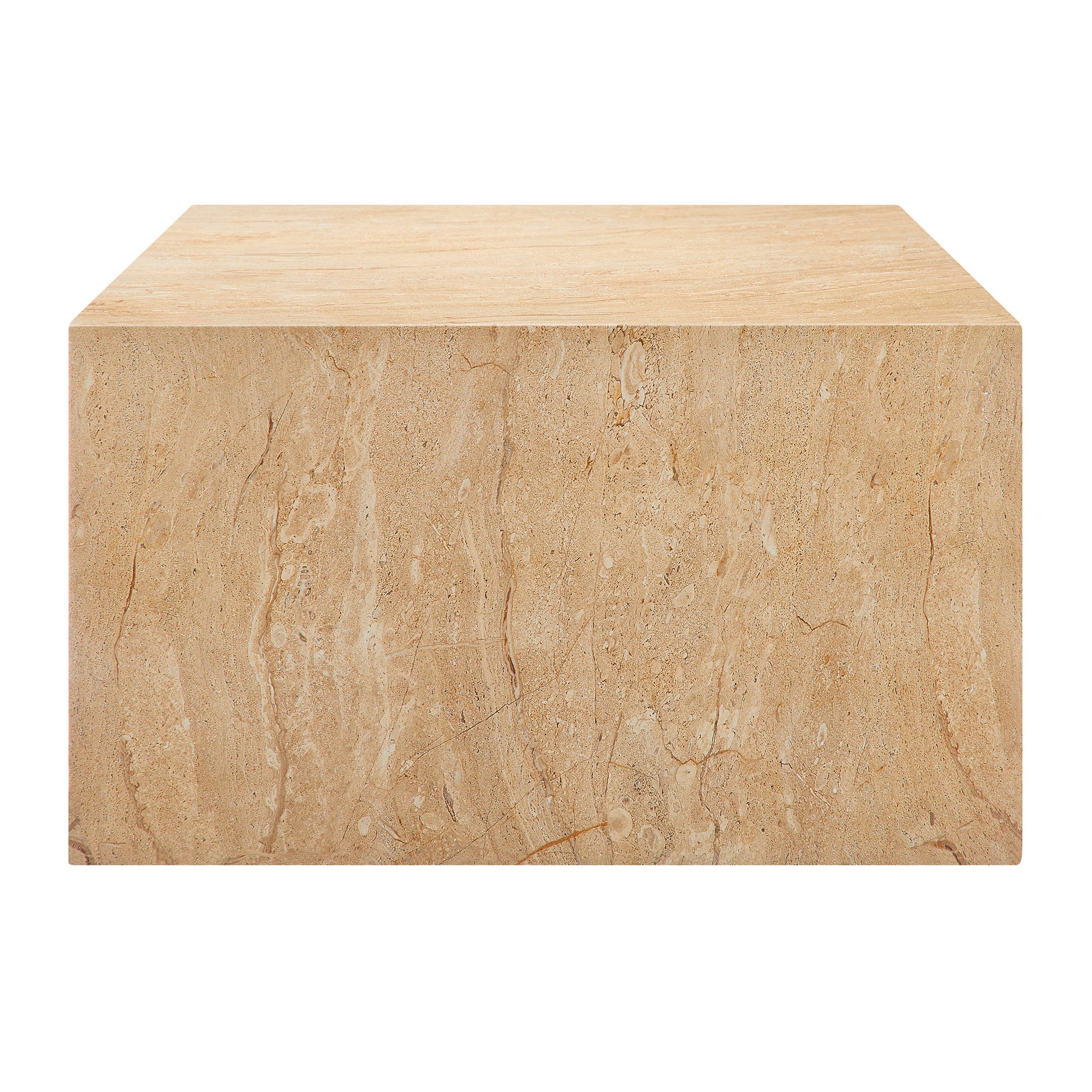 Jordana Square Plinth Indoor - Outdoor Patio Concrete Coffee Table by Modway - Best Buy Furniture