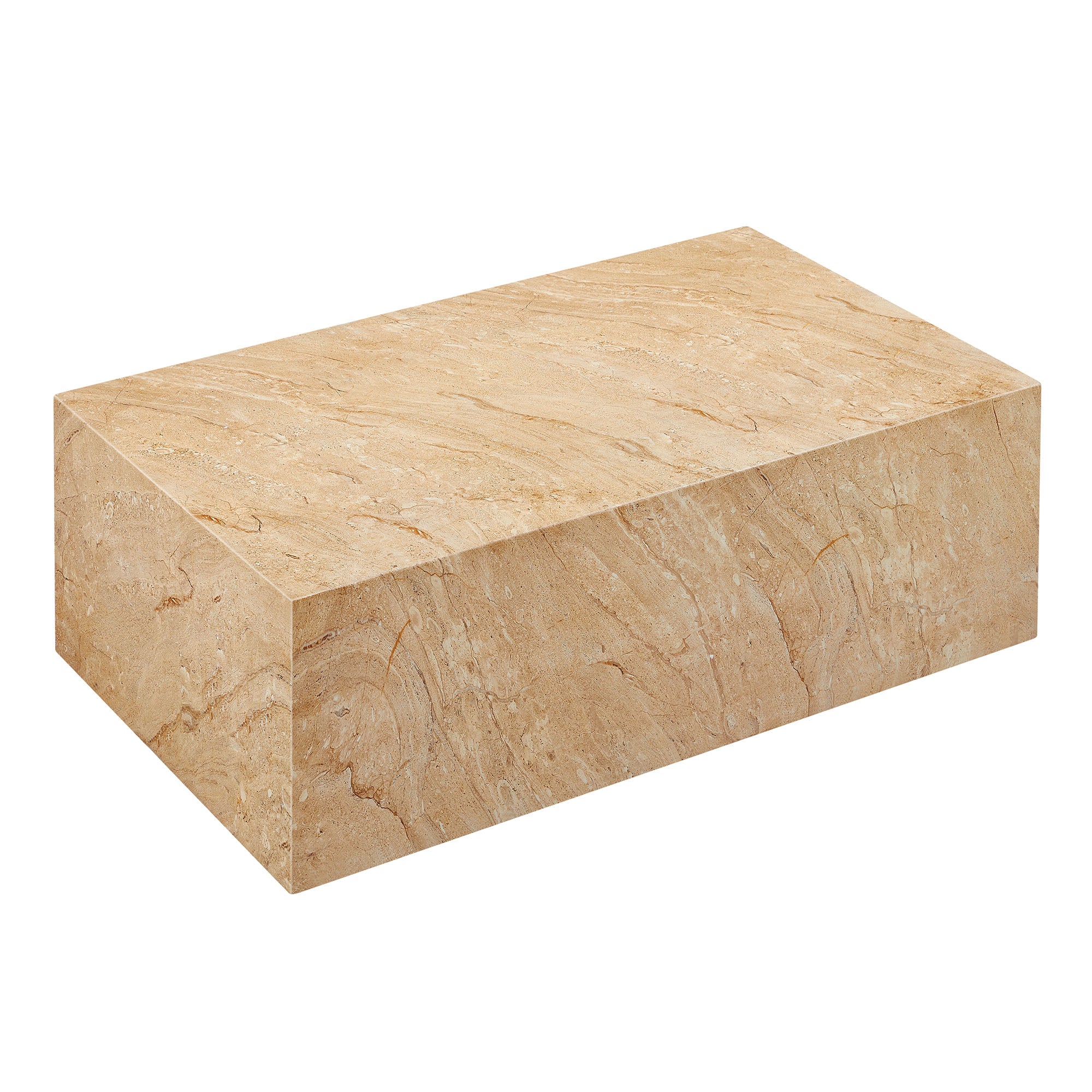 Jordana Square Plinth Indoor - Outdoor Patio Concrete Coffee Table by Modway - Best Buy Furniture