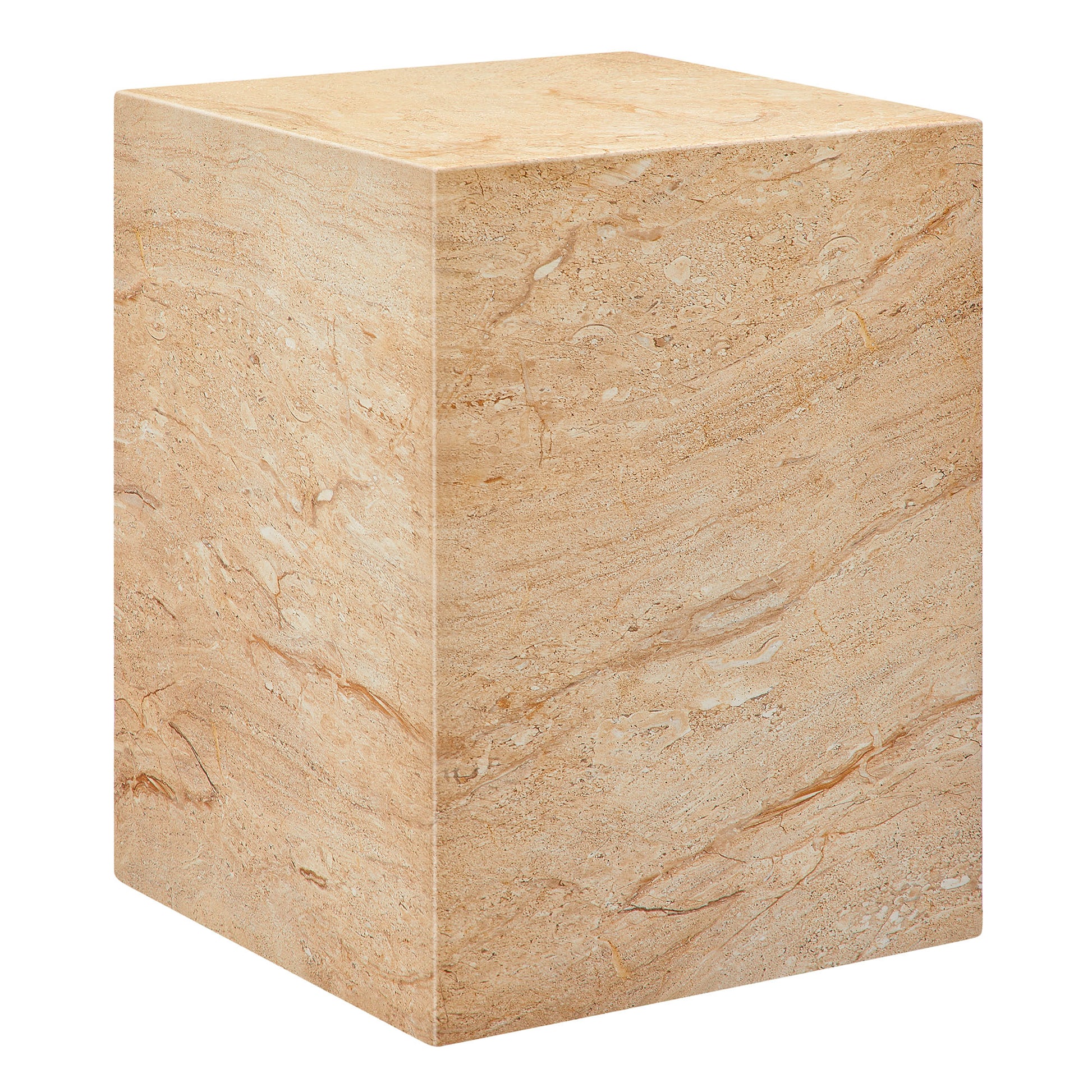 Jordana Square Plinth Indoor - Outdoor Patio Concrete Side Table by Modway - Best Buy Furniture