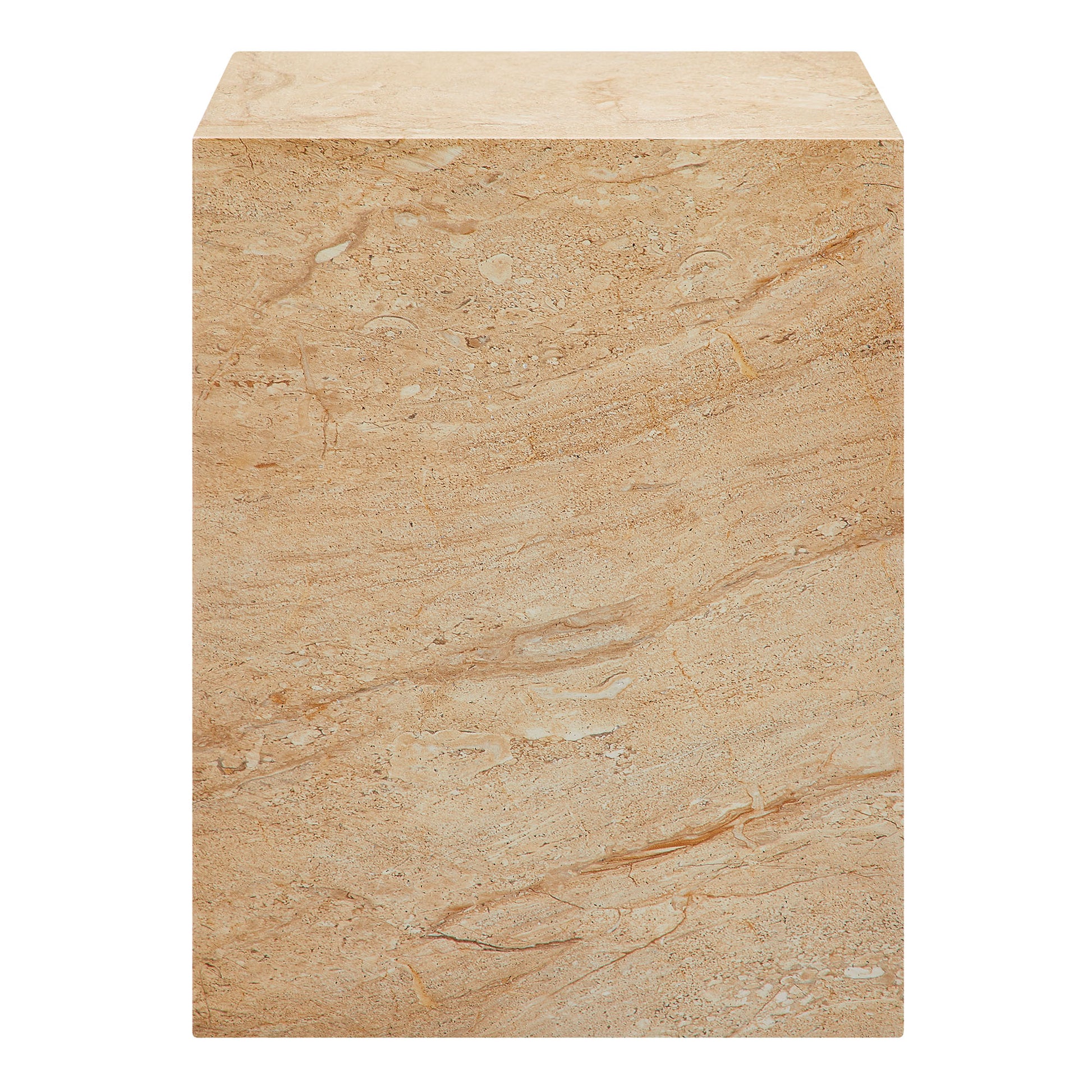 Jordana Square Plinth Indoor - Outdoor Patio Concrete Side Table by Modway - Best Buy Furniture