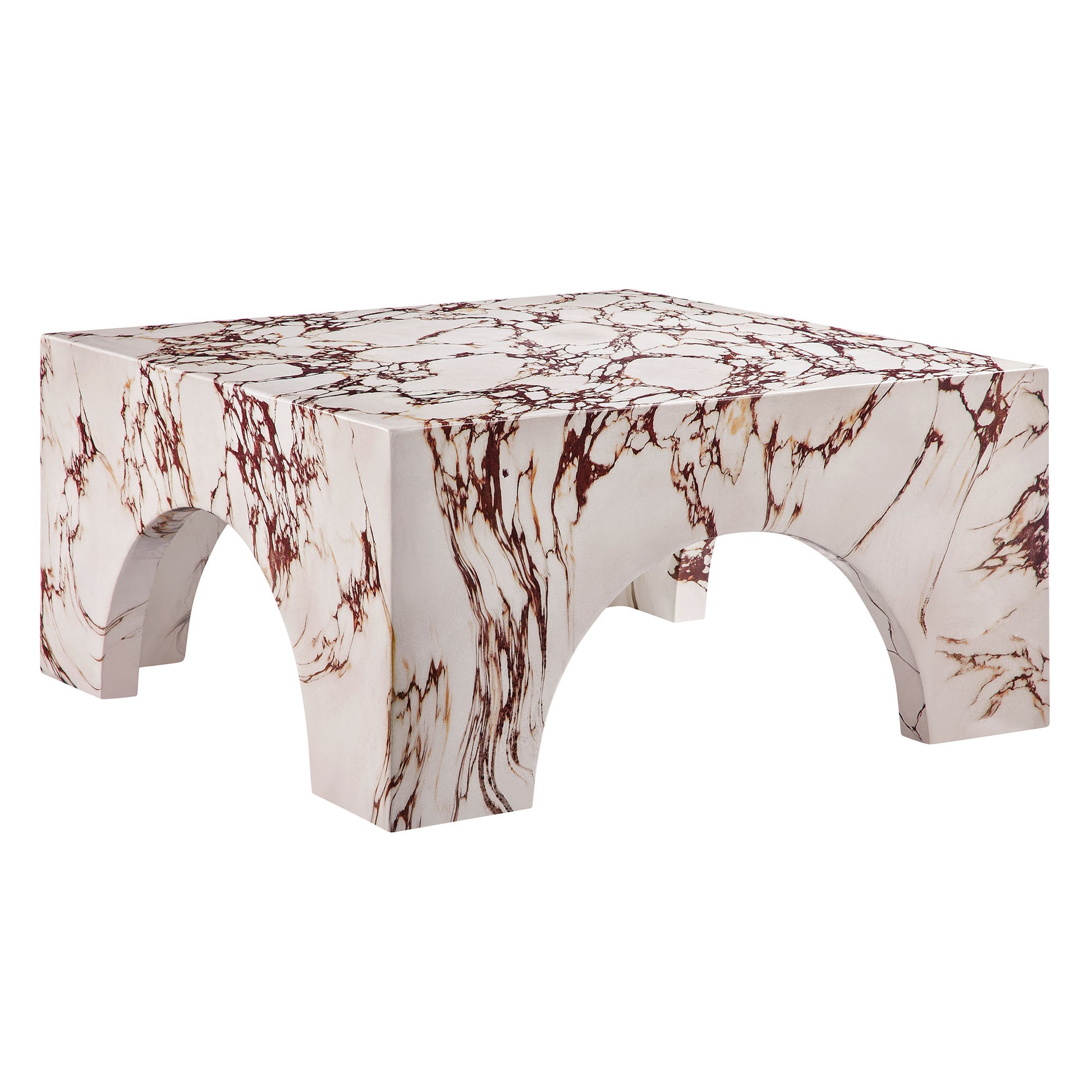Valen Indoor - Outdoor Patio Arched Concrete Coffee Table by Modway - Best Buy Furniture