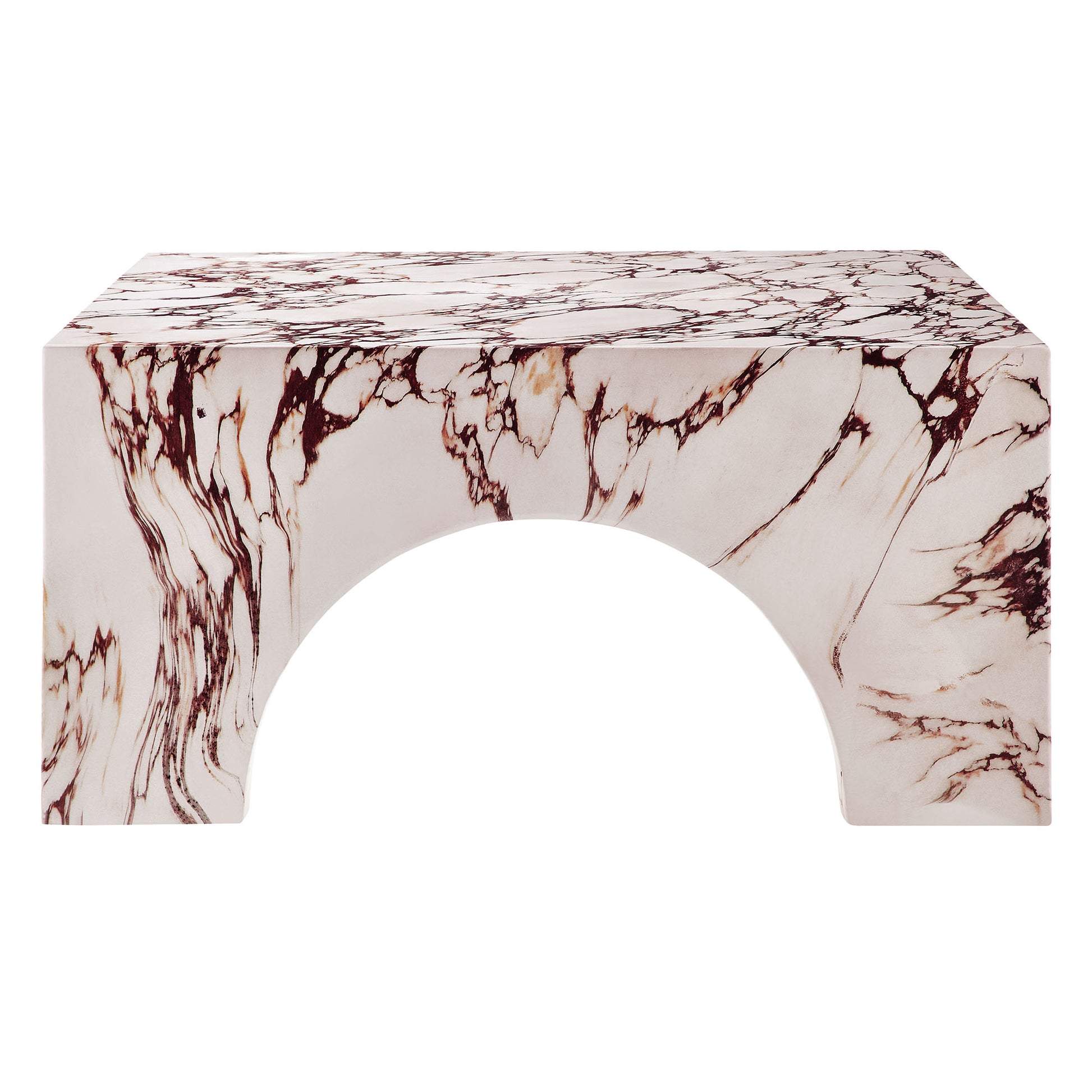 Valen Indoor - Outdoor Patio Arched Concrete Coffee Table by Modway - Best Buy Furniture