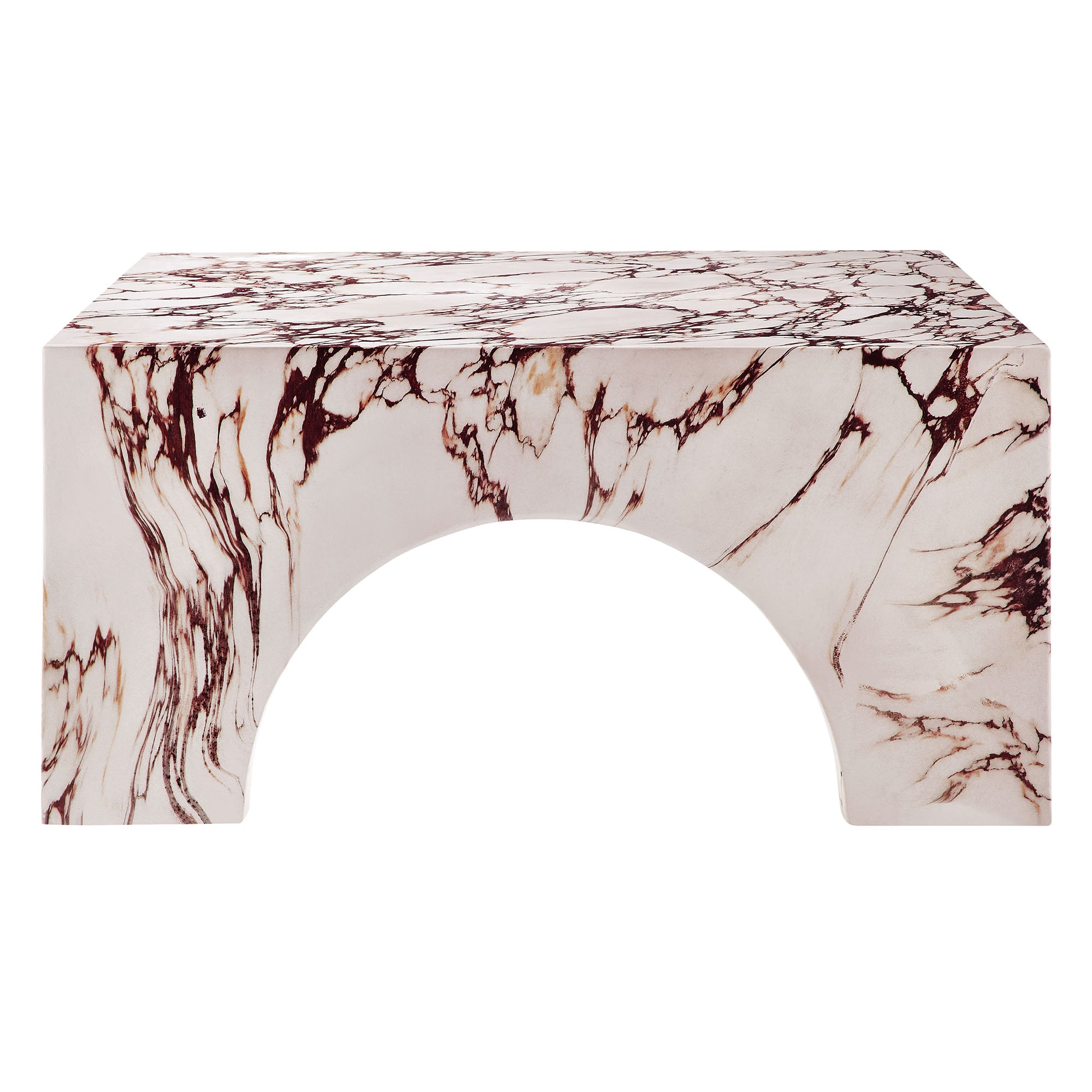 Valen Indoor - Outdoor Patio Arched Concrete Coffee Table by Modway - Best Buy Furniture
