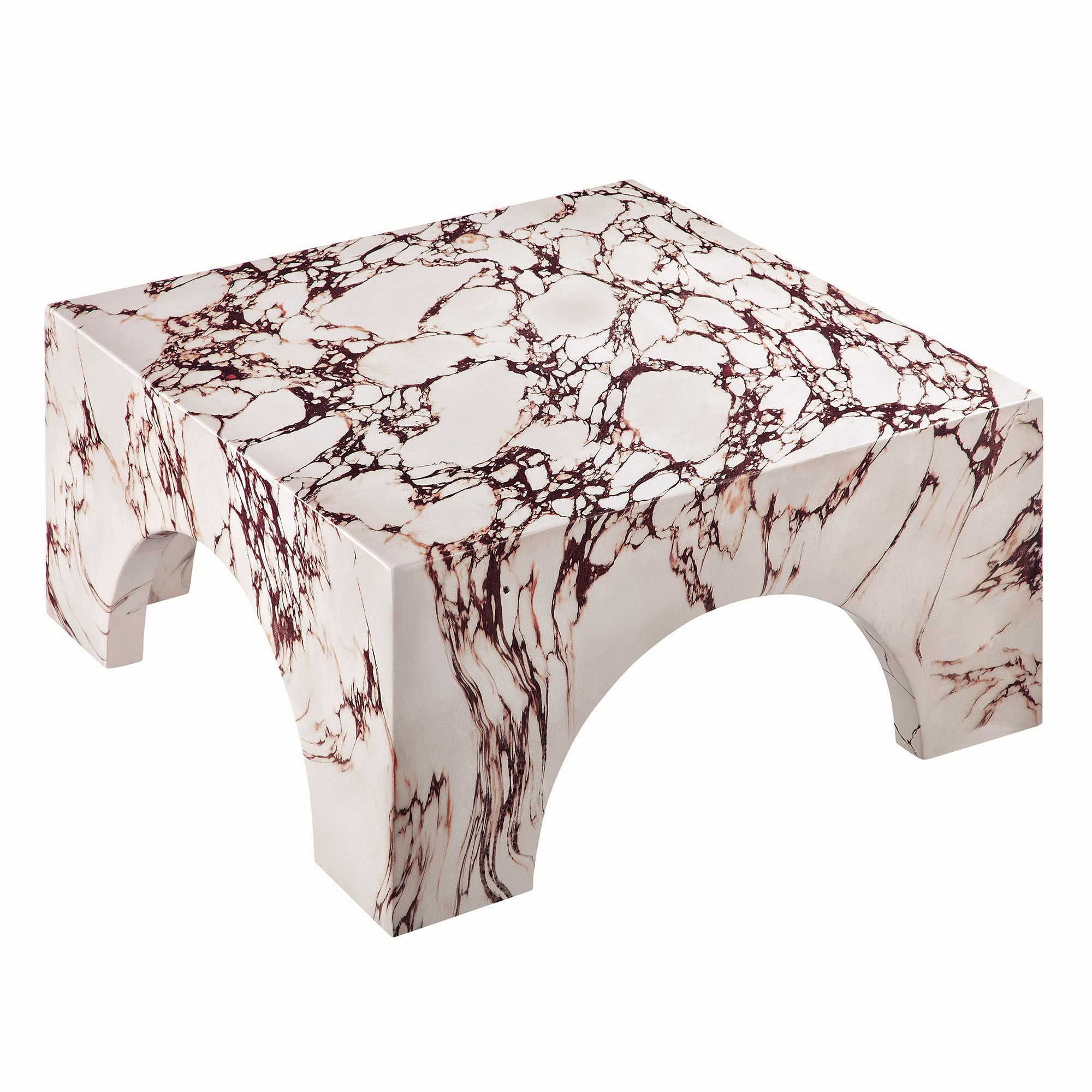 Valen Indoor - Outdoor Patio Arched Concrete Coffee Table by Modway - Best Buy Furniture