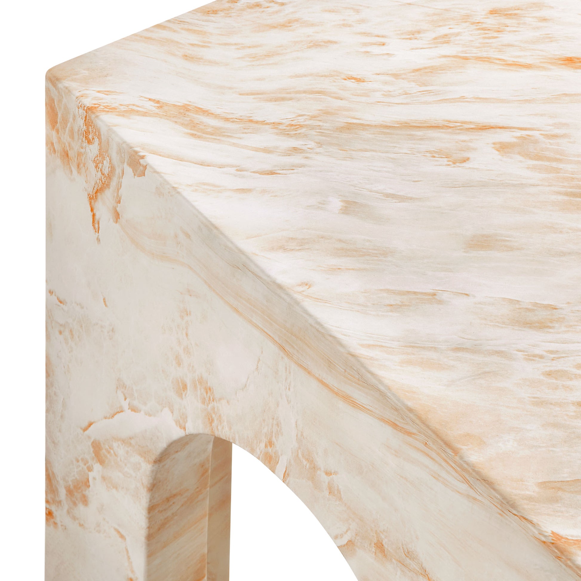 Valen Square Indoor - Outdoor Patio Arched Concrete Side Table by Modway - Best Buy Furniture