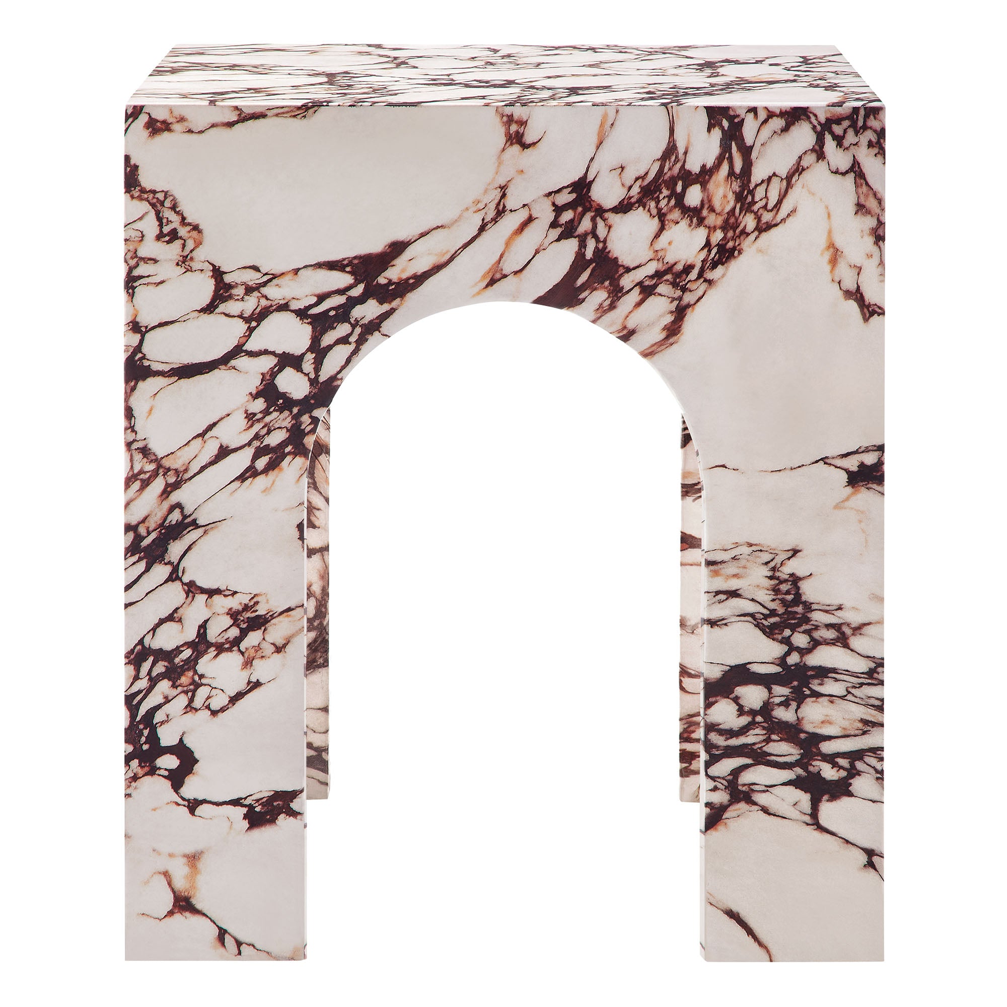 Valen Square Indoor - Outdoor Patio Arched Concrete Side Table by Modway - Best Buy Furniture