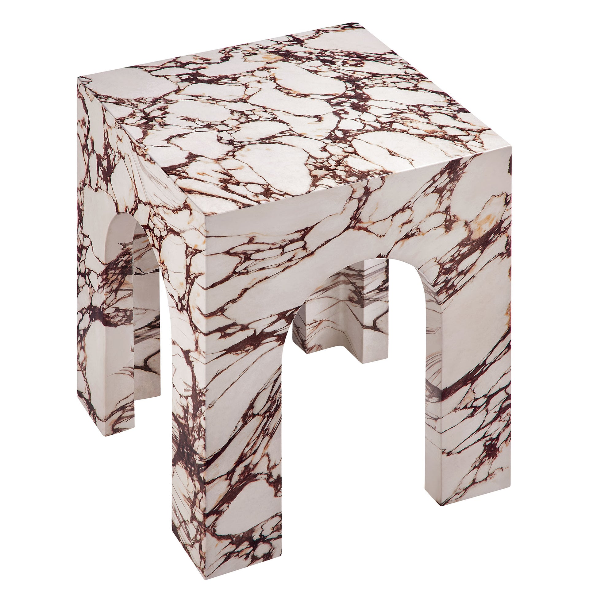 Valen Square Indoor - Outdoor Patio Arched Concrete Side Table by Modway - Best Buy Furniture