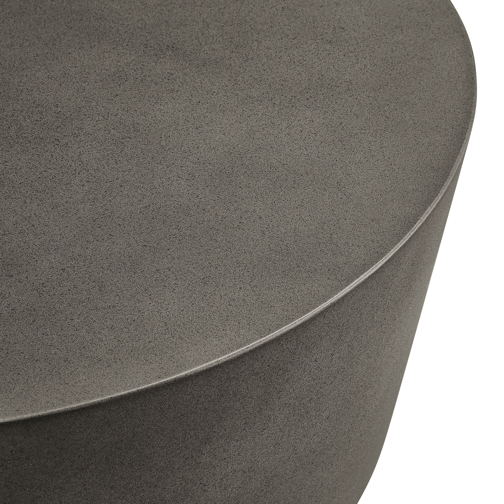 Brion Round Indoor - Outdoor Patio Concrete Coffee Table by Modway - Best Buy Furniture