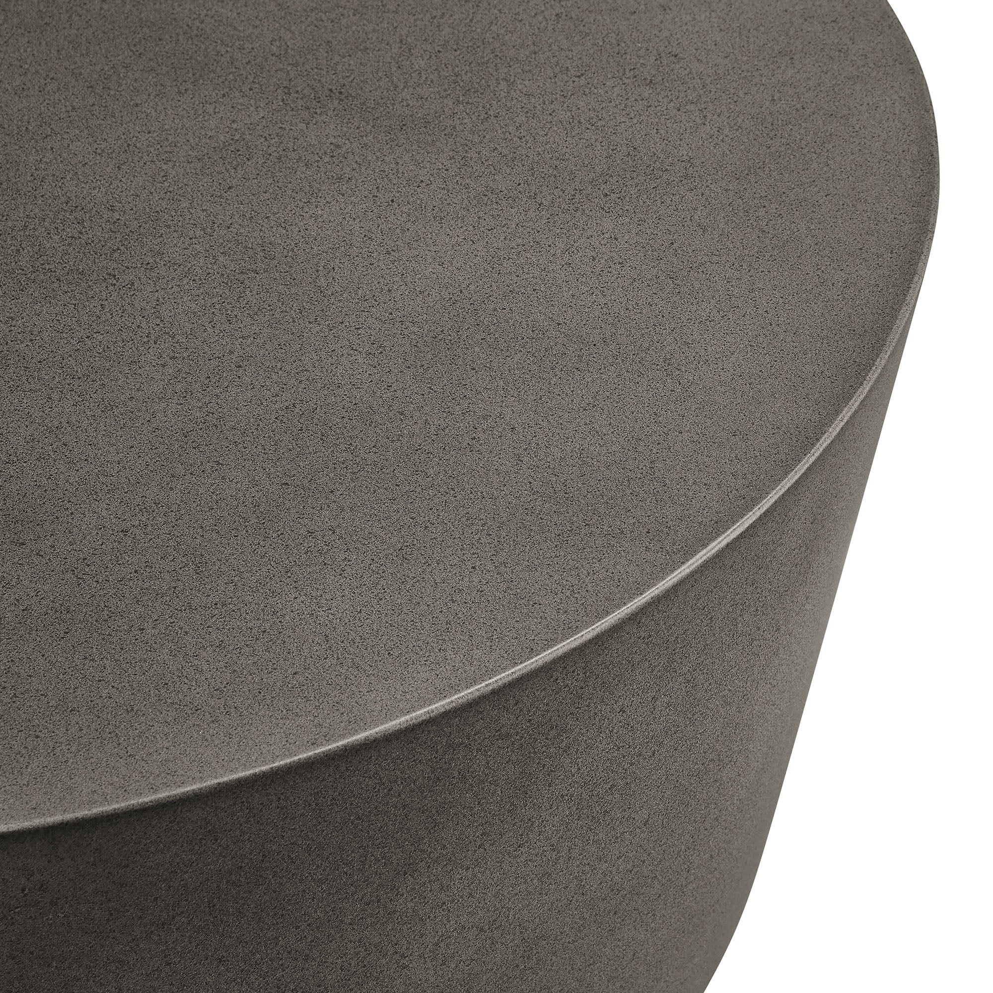Brion Round Indoor - Outdoor Patio Concrete Coffee Table by Modway - Best Buy Furniture