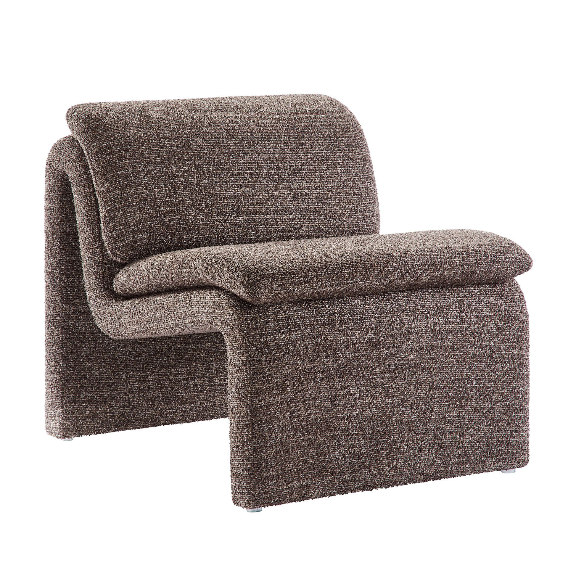 Dune Boucle Upholstered Armless Accent Chair by Modway - Best Buy Furniture