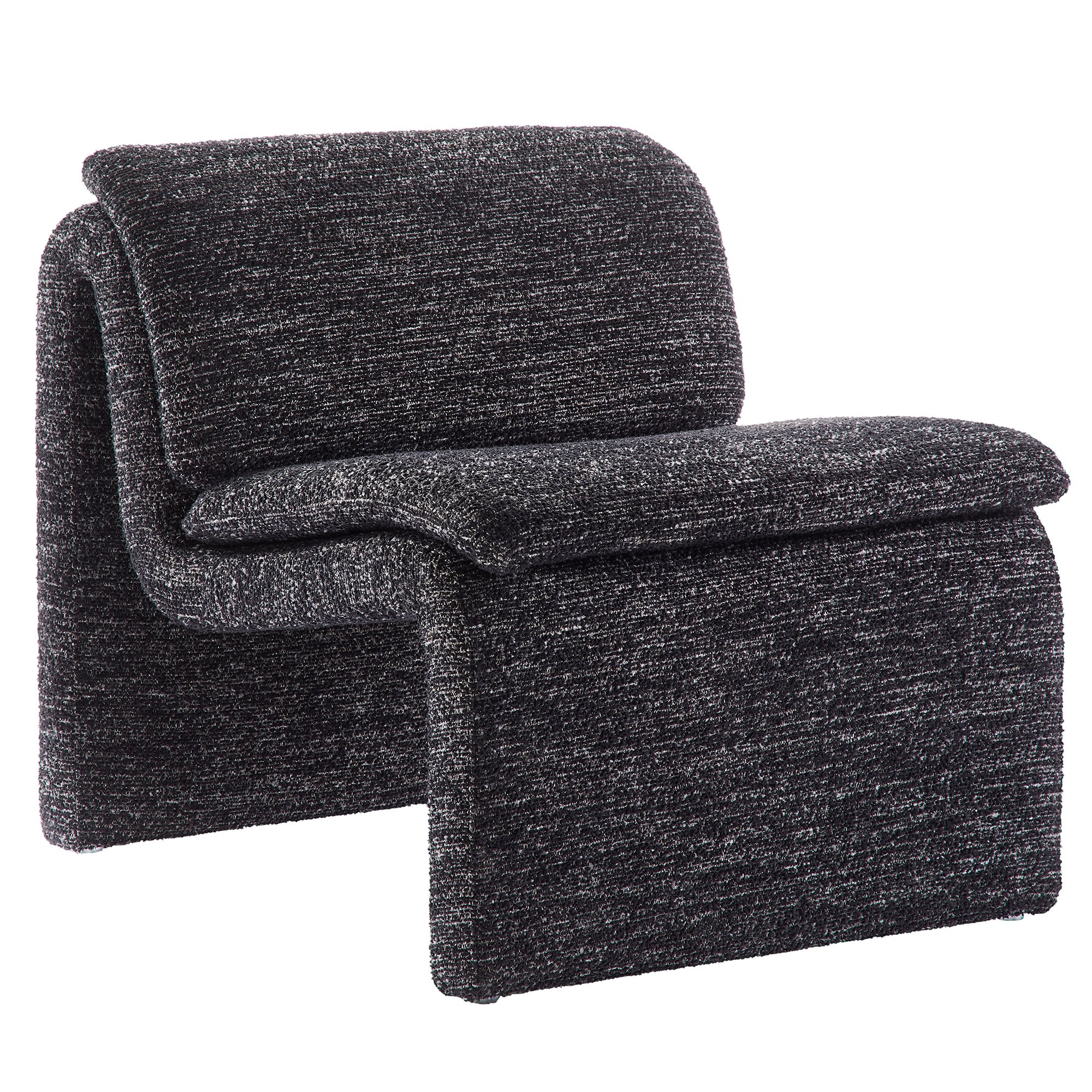 Dune Boucle Upholstered Armless Accent Chair by Modway - Best Buy Furniture