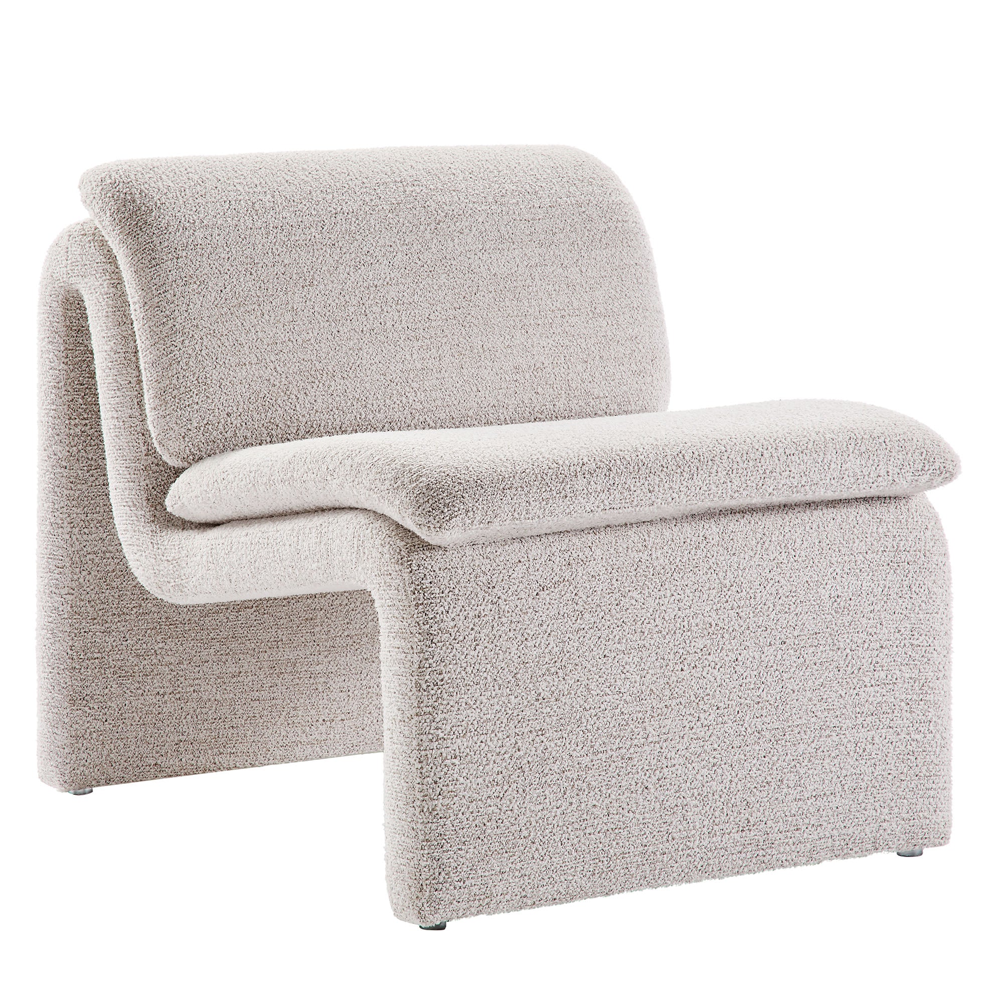 Dune Boucle Upholstered Armless Accent Chair by Modway - Best Buy Furniture