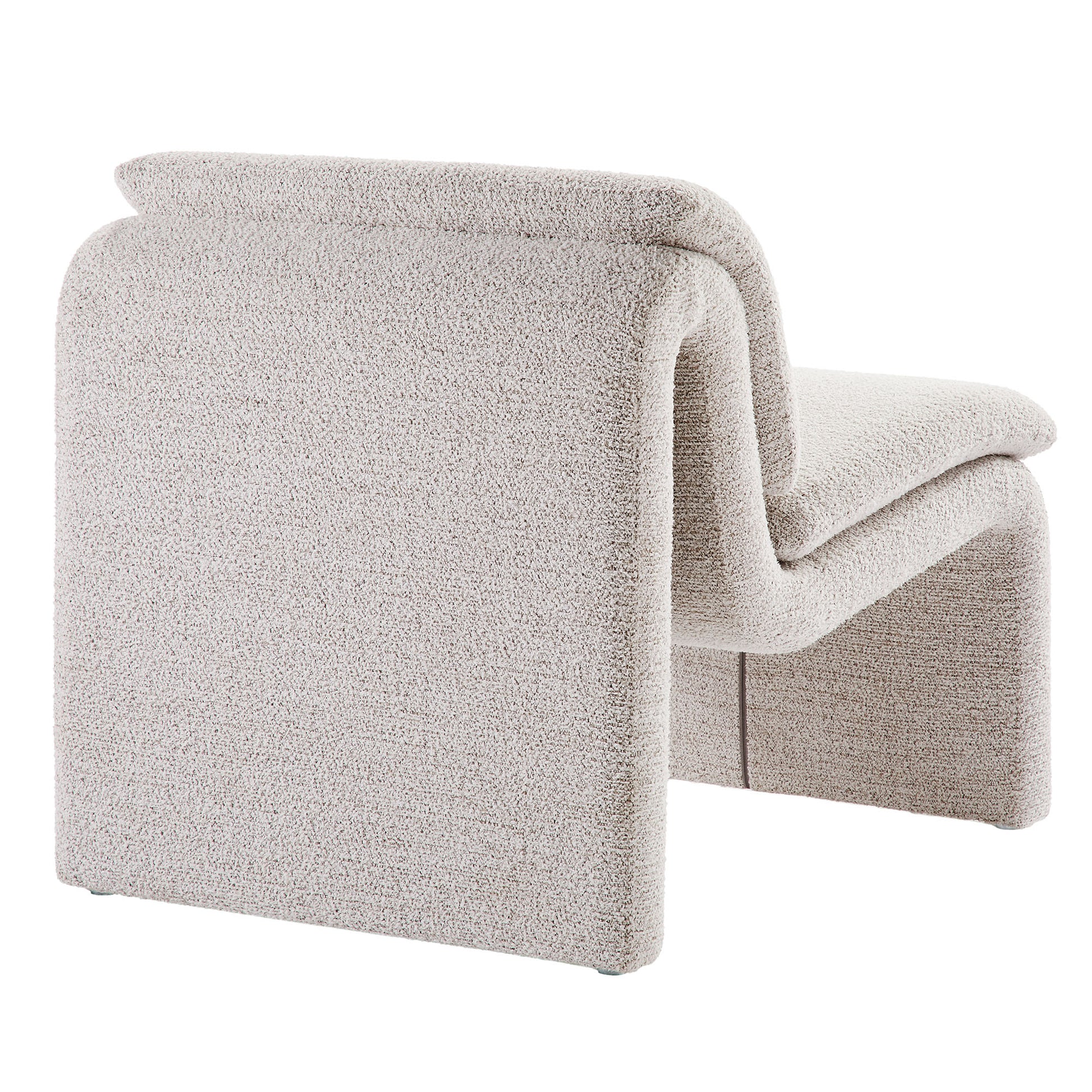 Dune Boucle Upholstered Armless Accent Chair by Modway - Best Buy Furniture
