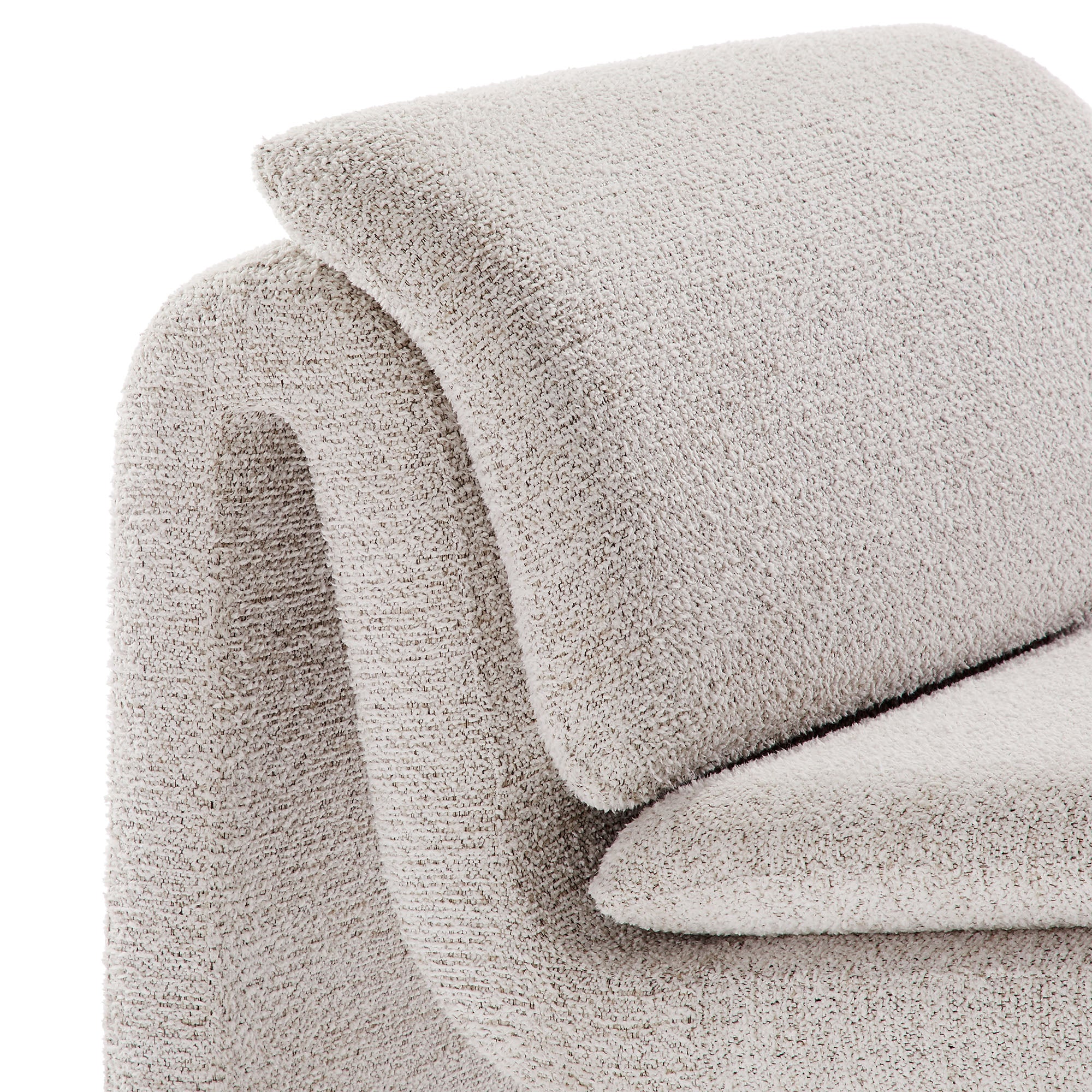 Dune Boucle Upholstered Armless Accent Chair by Modway - Best Buy Furniture