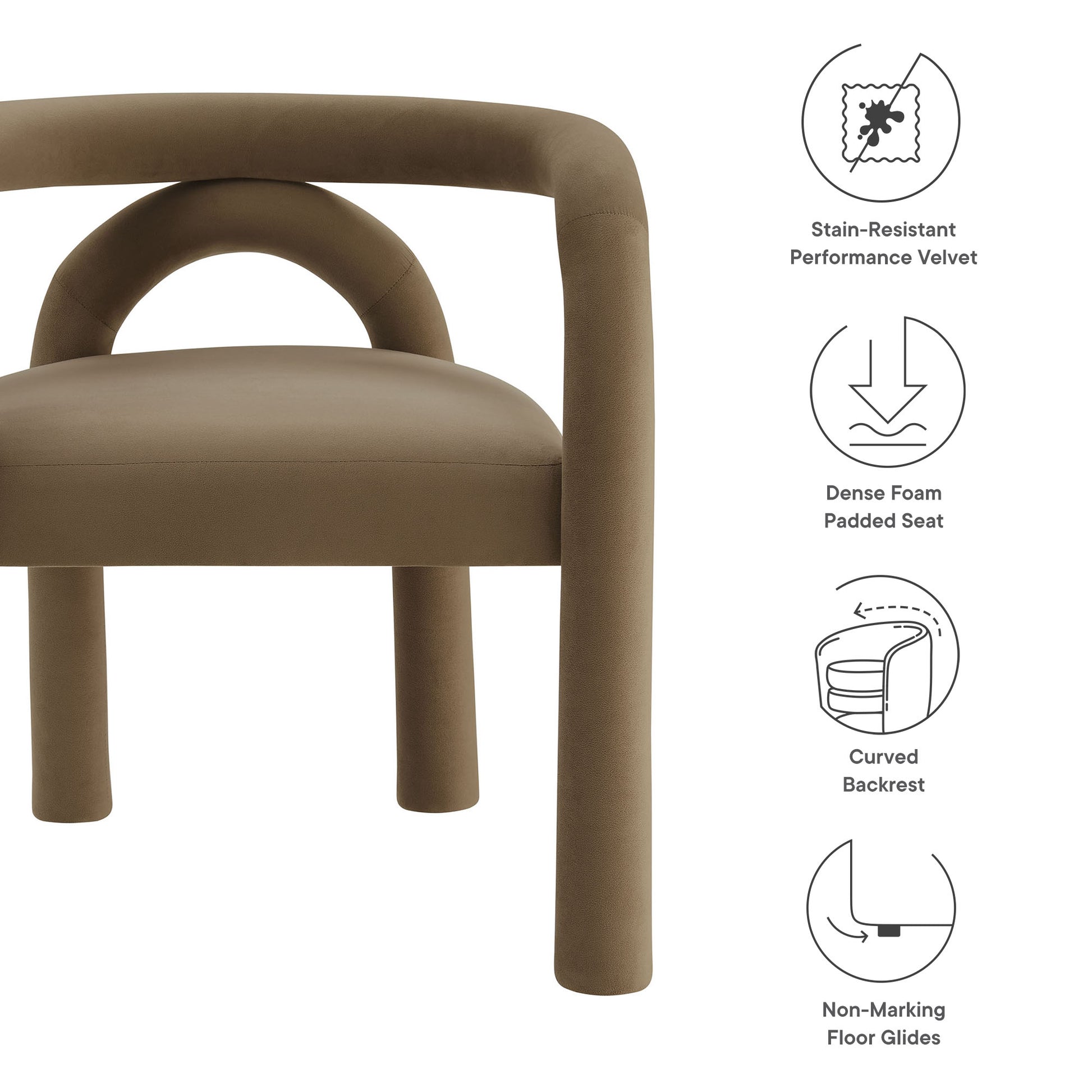 Astrid Performance Velvet Dining Chair by Modway - Best Buy Furniture