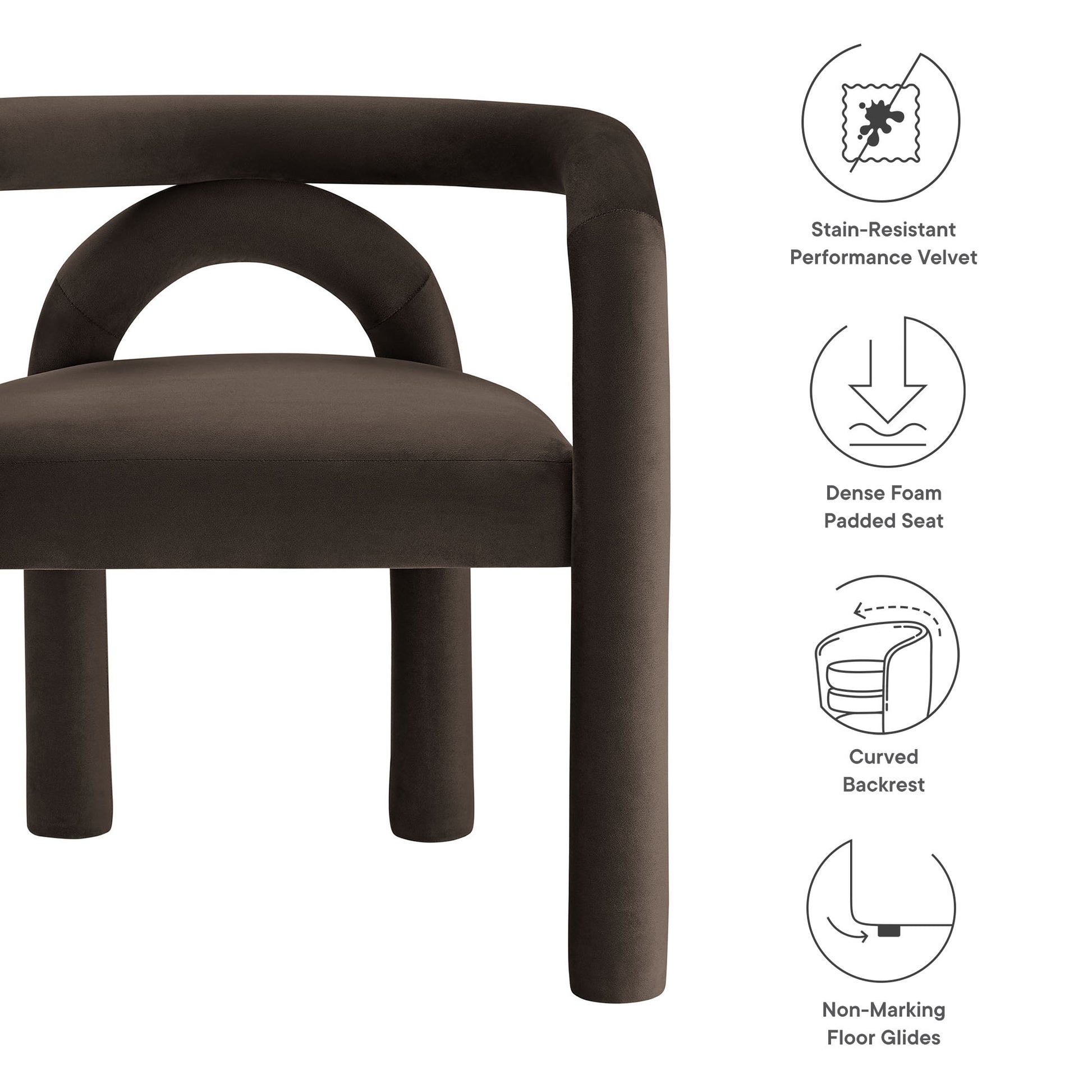 Astrid Performance Velvet Dining Chair by Modway - Best Buy Furniture
