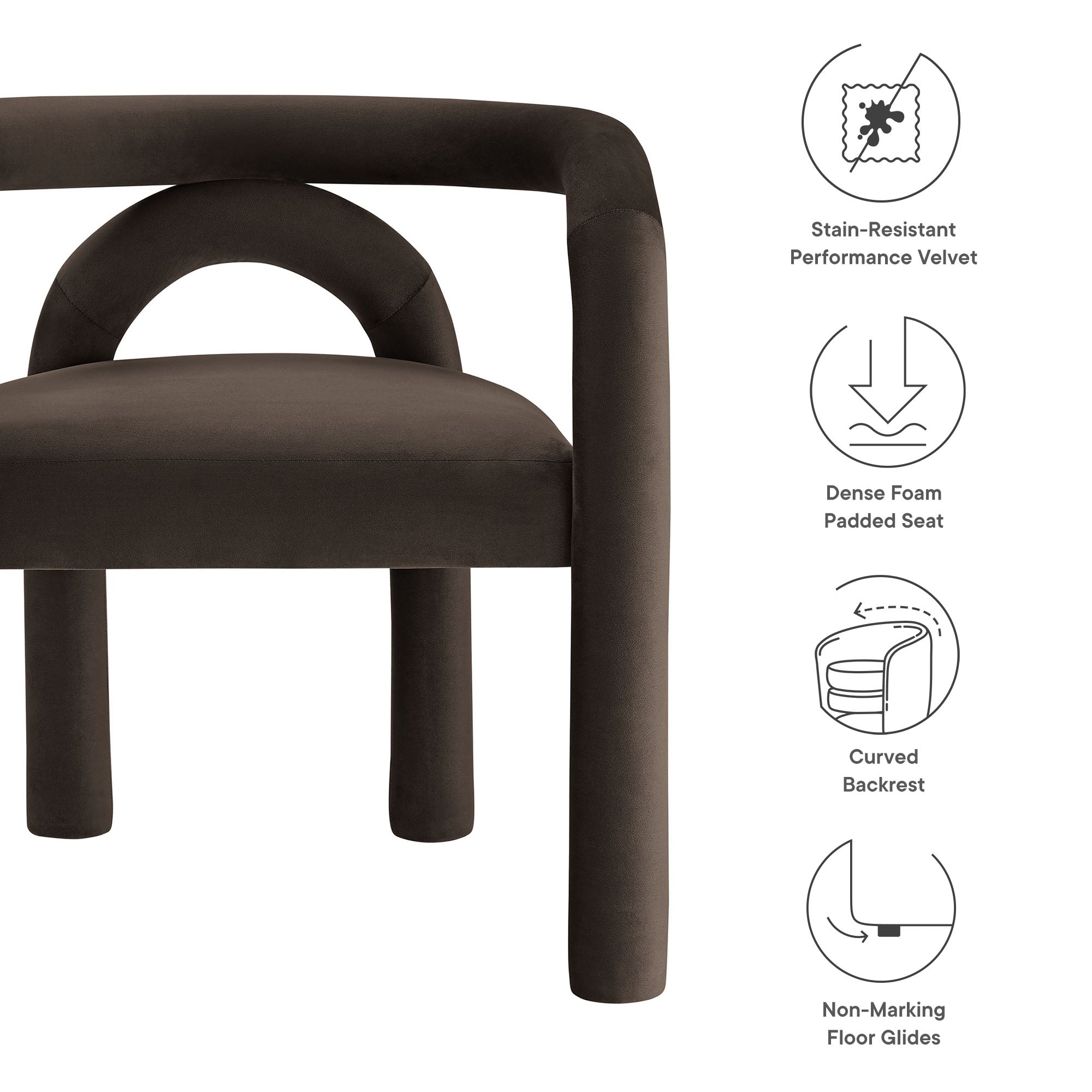 Astrid Performance Velvet Dining Chair by Modway - Best Buy Furniture