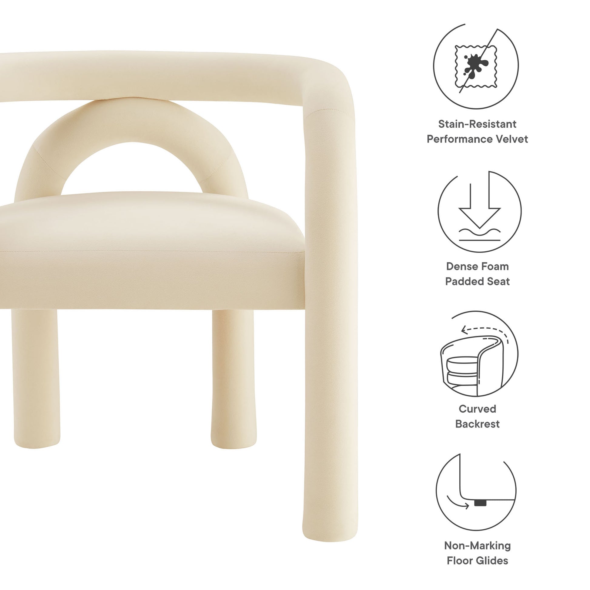 Astrid Performance Velvet Dining Chair by Modway - Best Buy Furniture