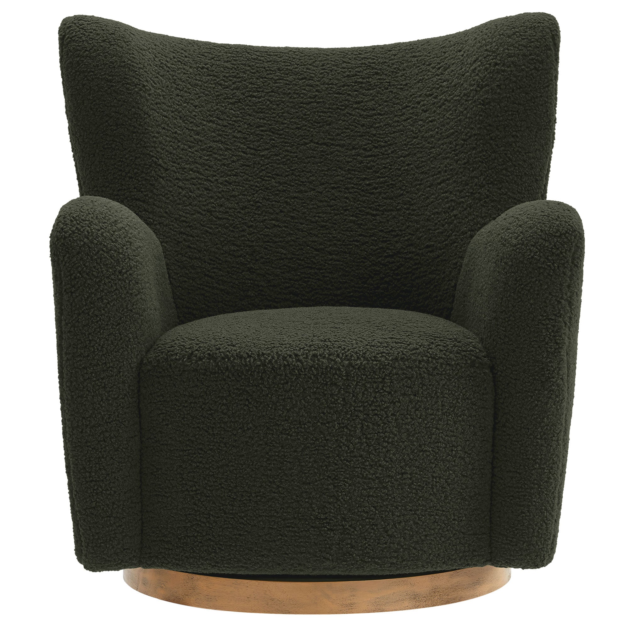 Montrose Wingback Sherpa Swivel Accent Chair by Modway - Best Buy Furniture