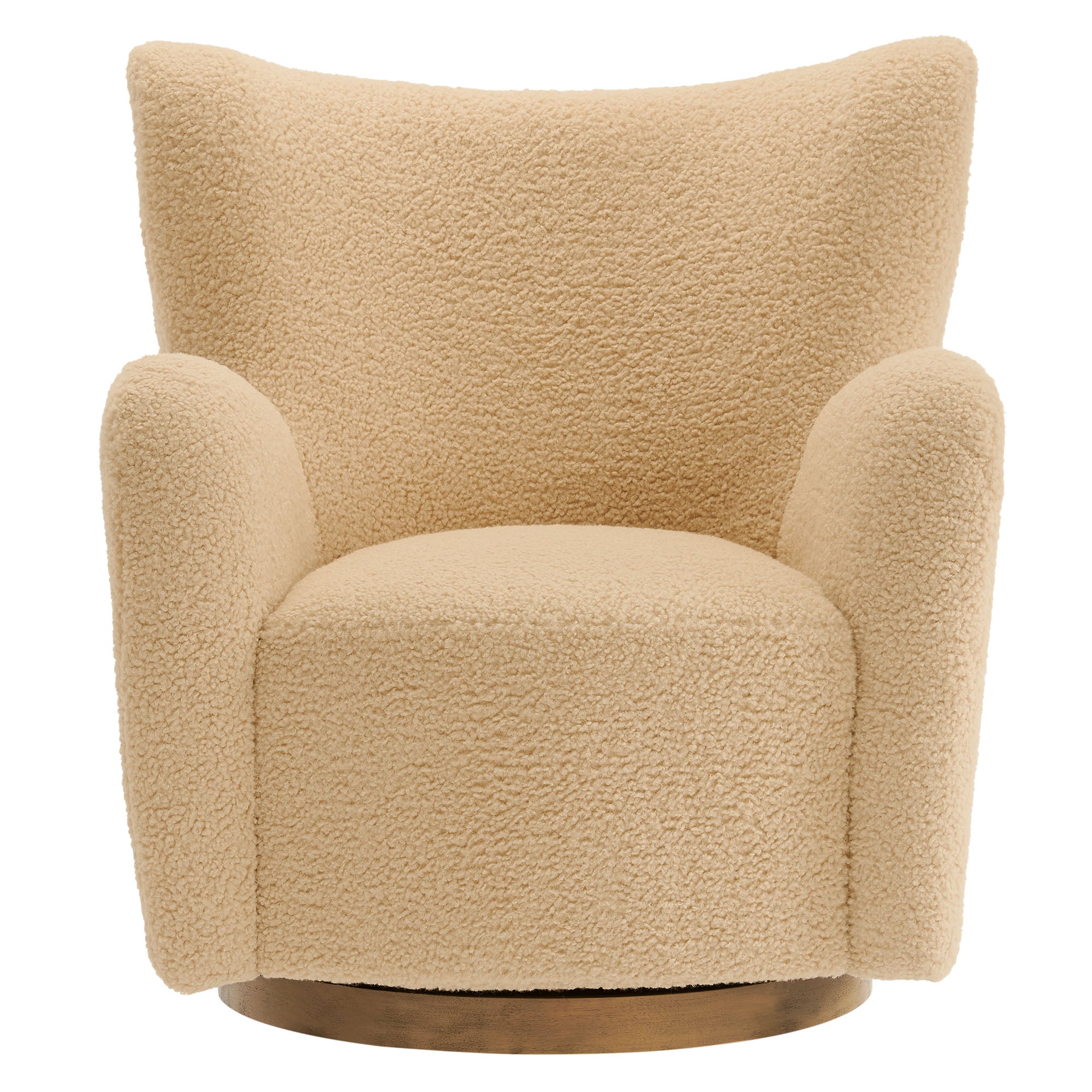Montrose Wingback Sherpa Swivel Accent Chair by Modway - Best Buy Furniture