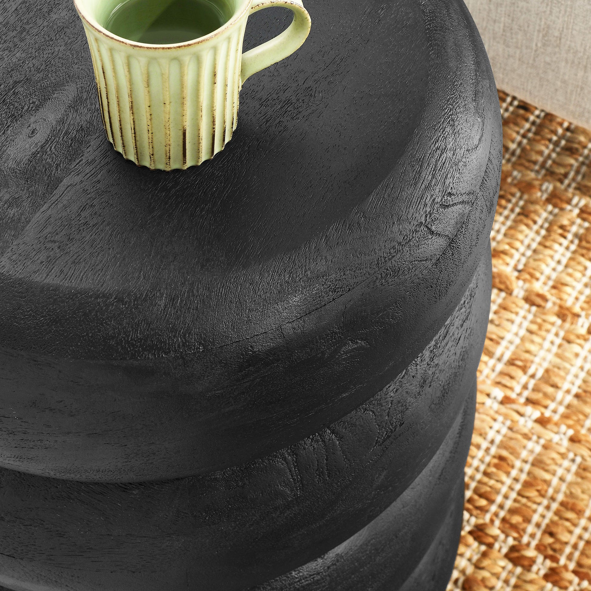 Ellery Round Stacked Wood Side Table by Modway - Best Buy Furniture