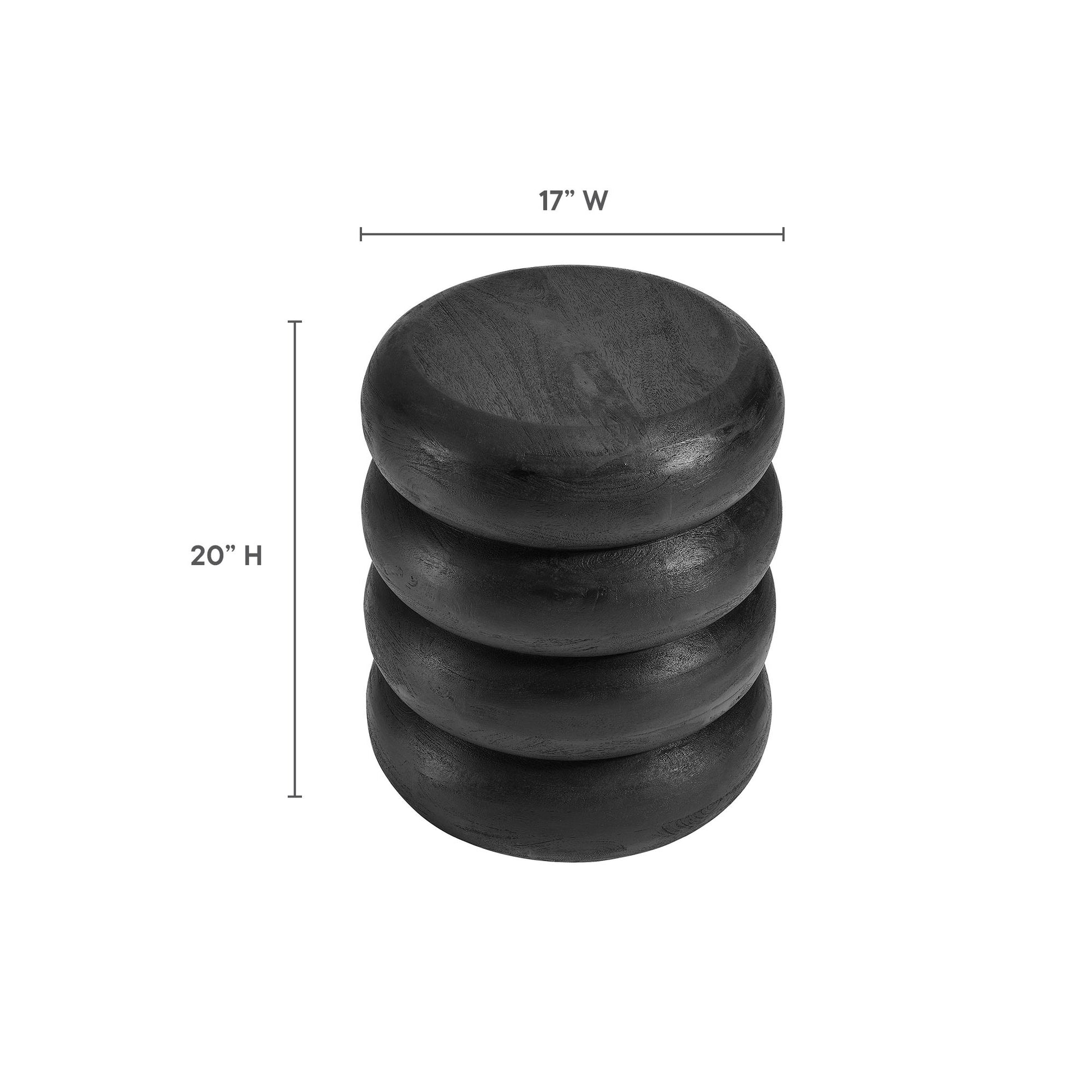 Ellery Round Stacked Wood Side Table by Modway - Best Buy Furniture