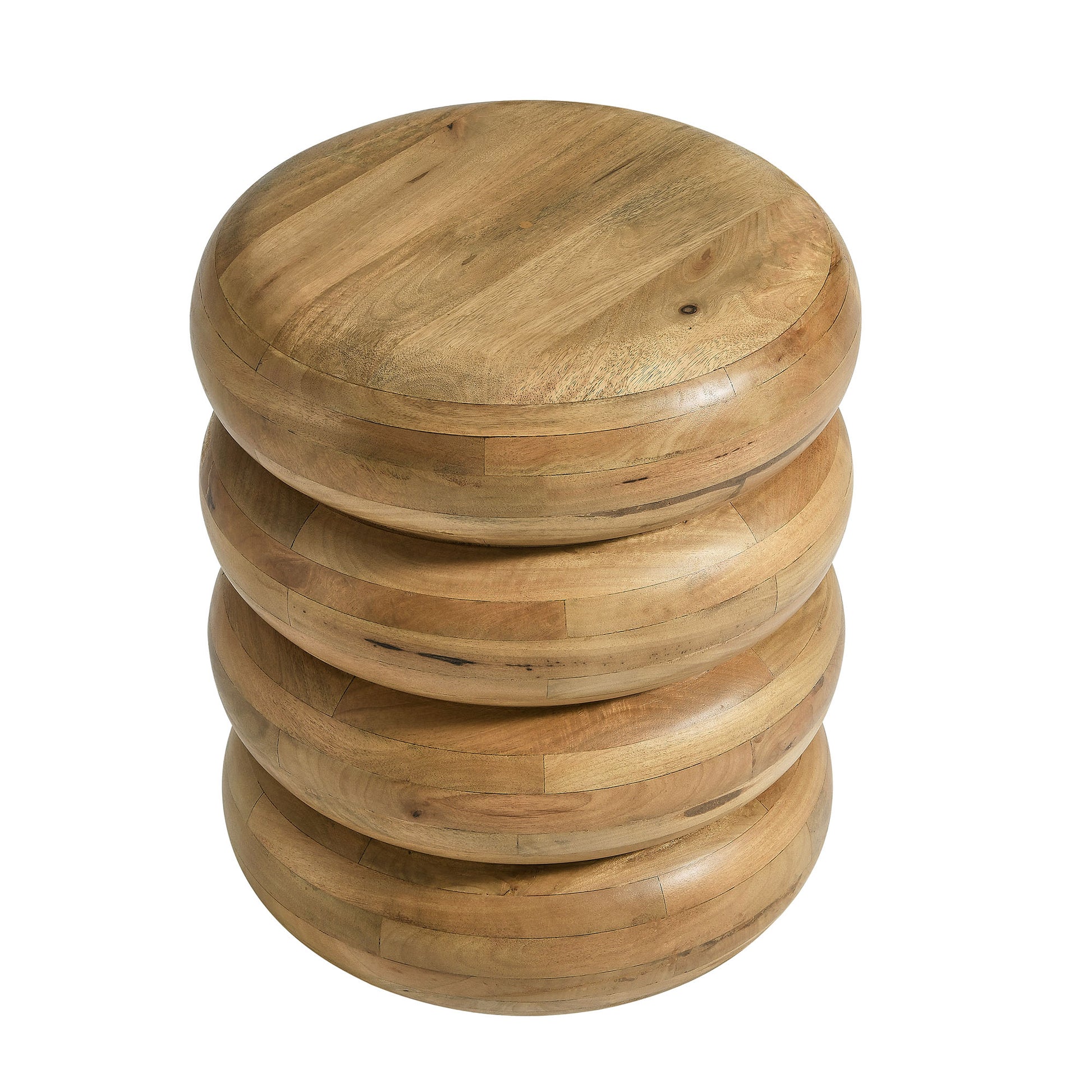 Ellery Round Stacked Wood Side Table by Modway - Best Buy Furniture