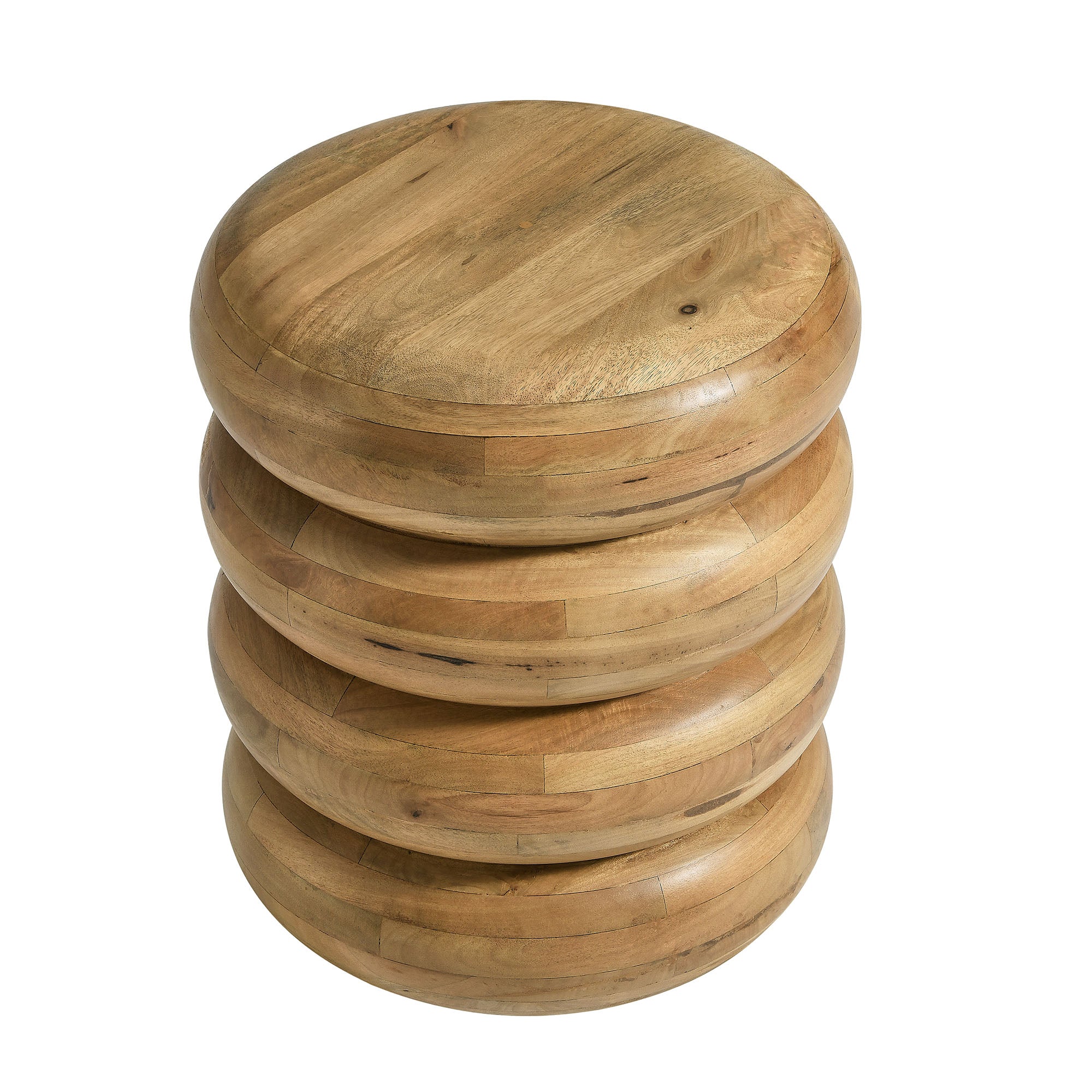 Ellery Round Stacked Wood Side Table by Modway - Best Buy Furniture