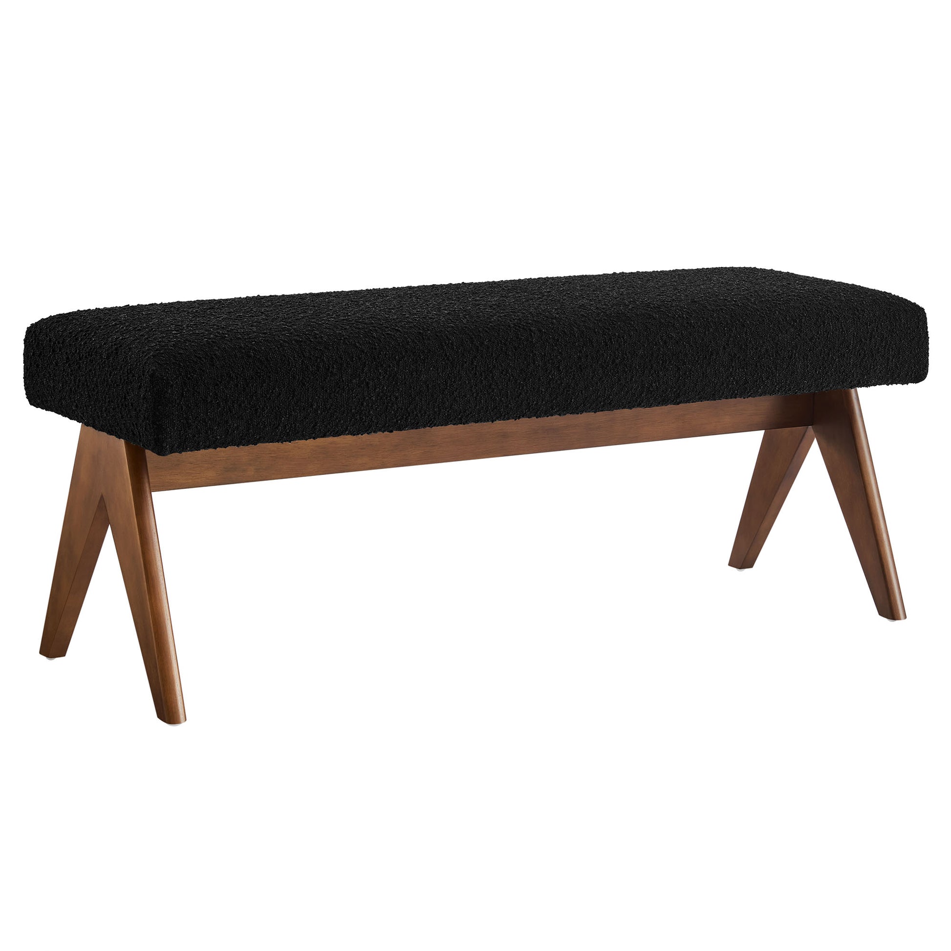 Lyra 47" Boucle Upholstered Bench by Modway - Best Buy Furniture
