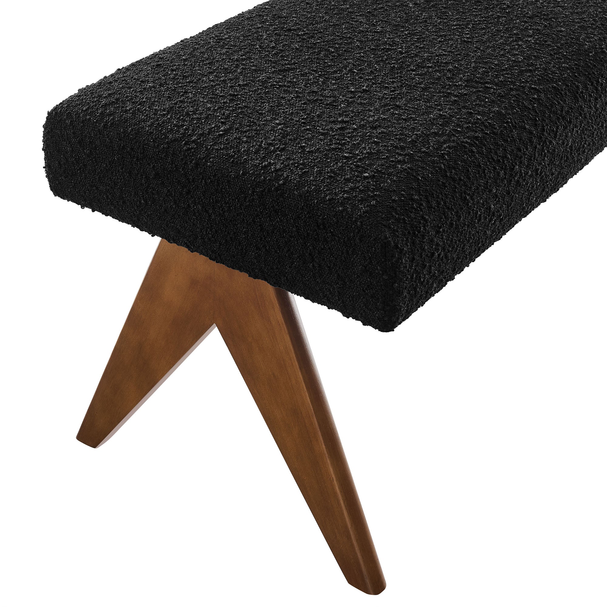 Lyra 47" Boucle Upholstered Bench by Modway - Best Buy Furniture