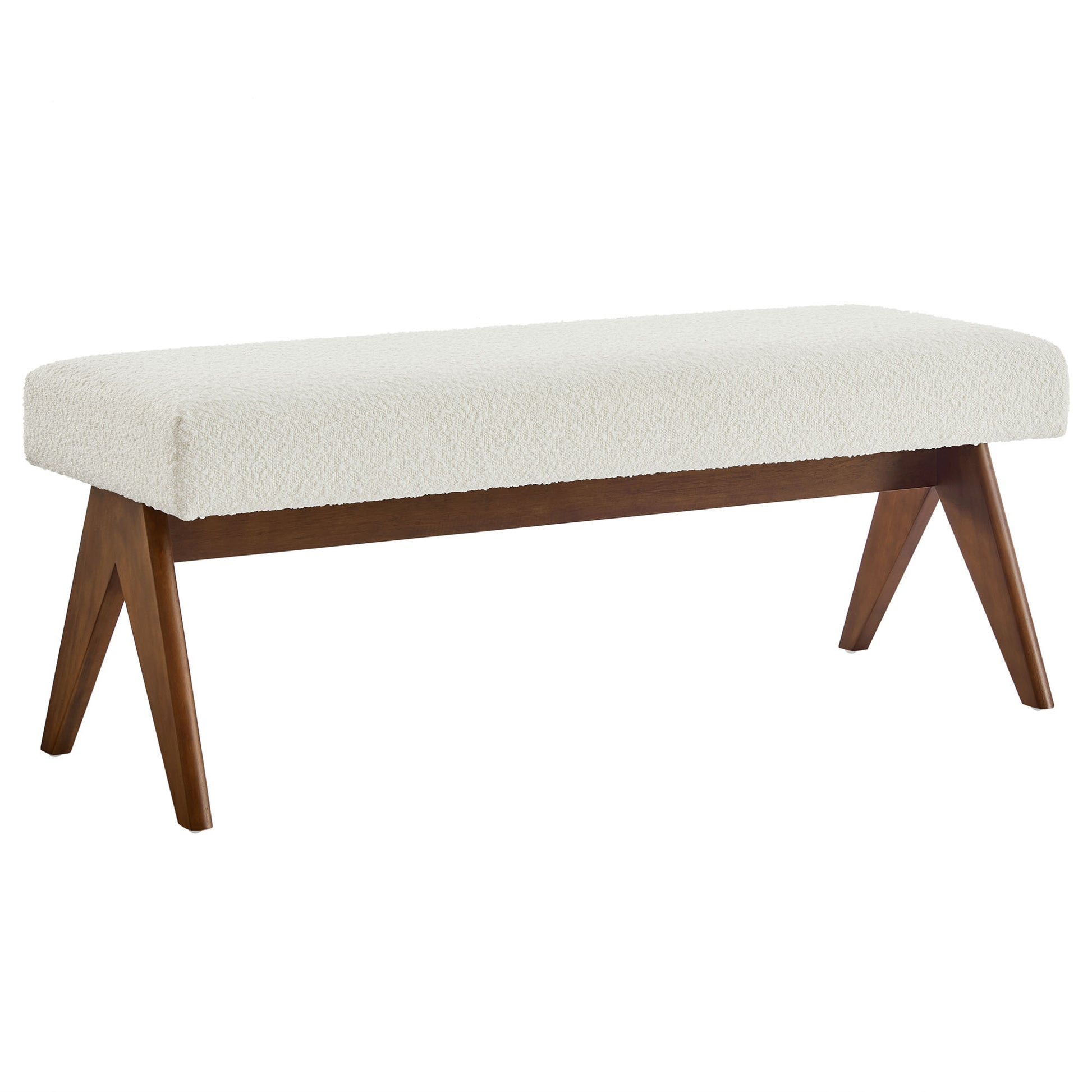 Lyra 47" Boucle Upholstered Bench by Modway - Best Buy Furniture