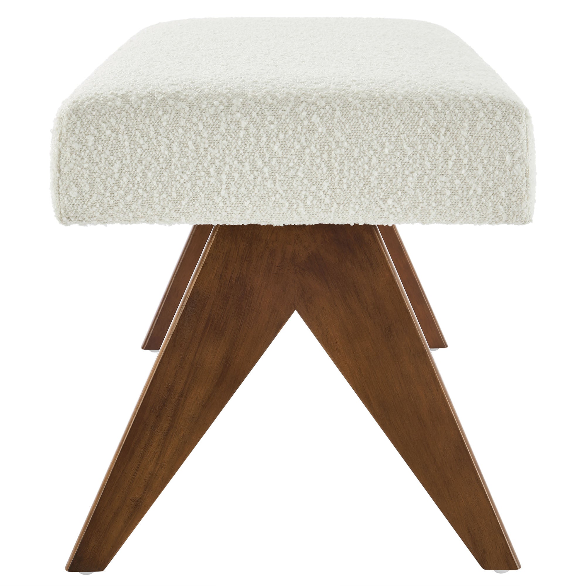 Lyra 47" Boucle Upholstered Bench by Modway - Best Buy Furniture