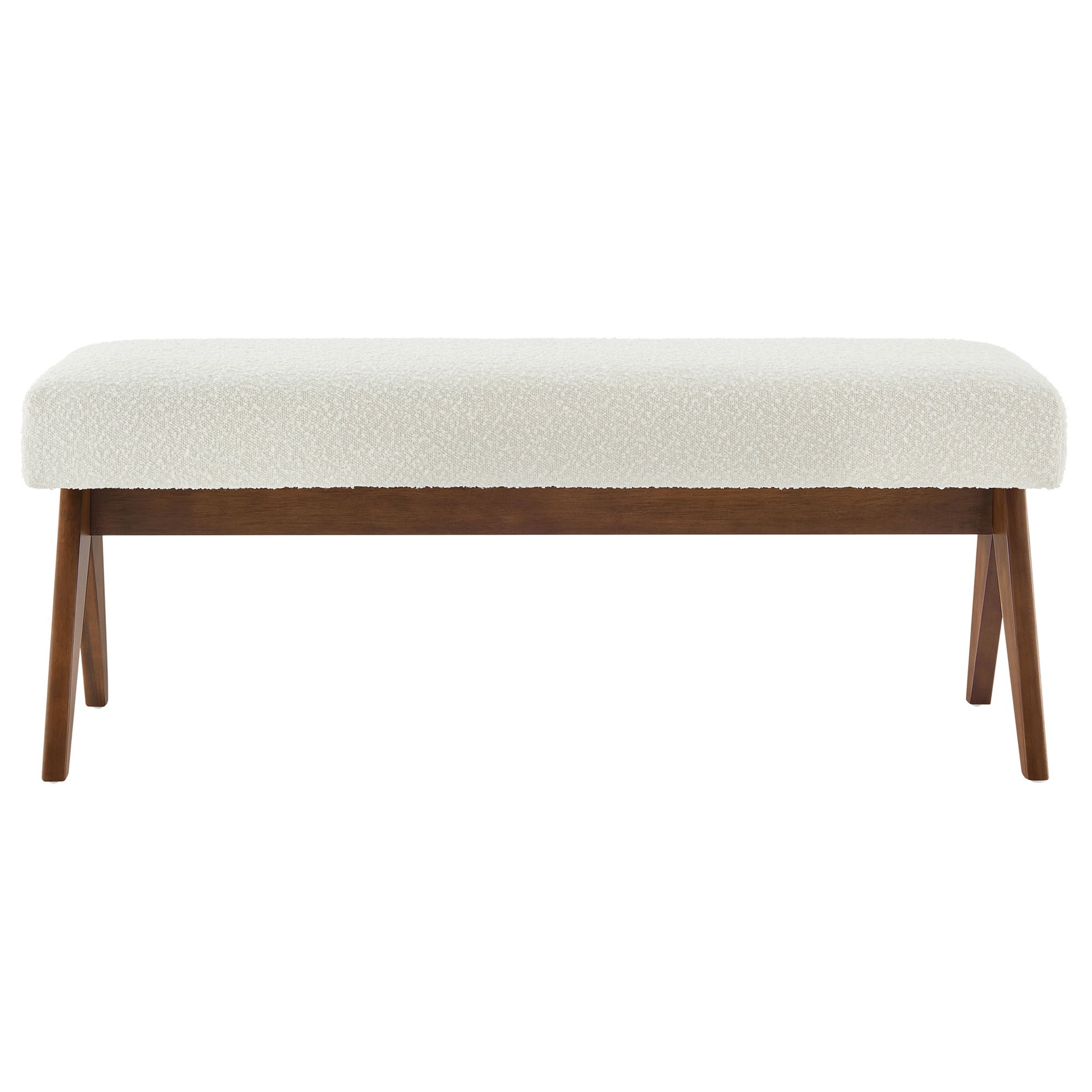 Lyra 47" Boucle Upholstered Bench by Modway - Best Buy Furniture