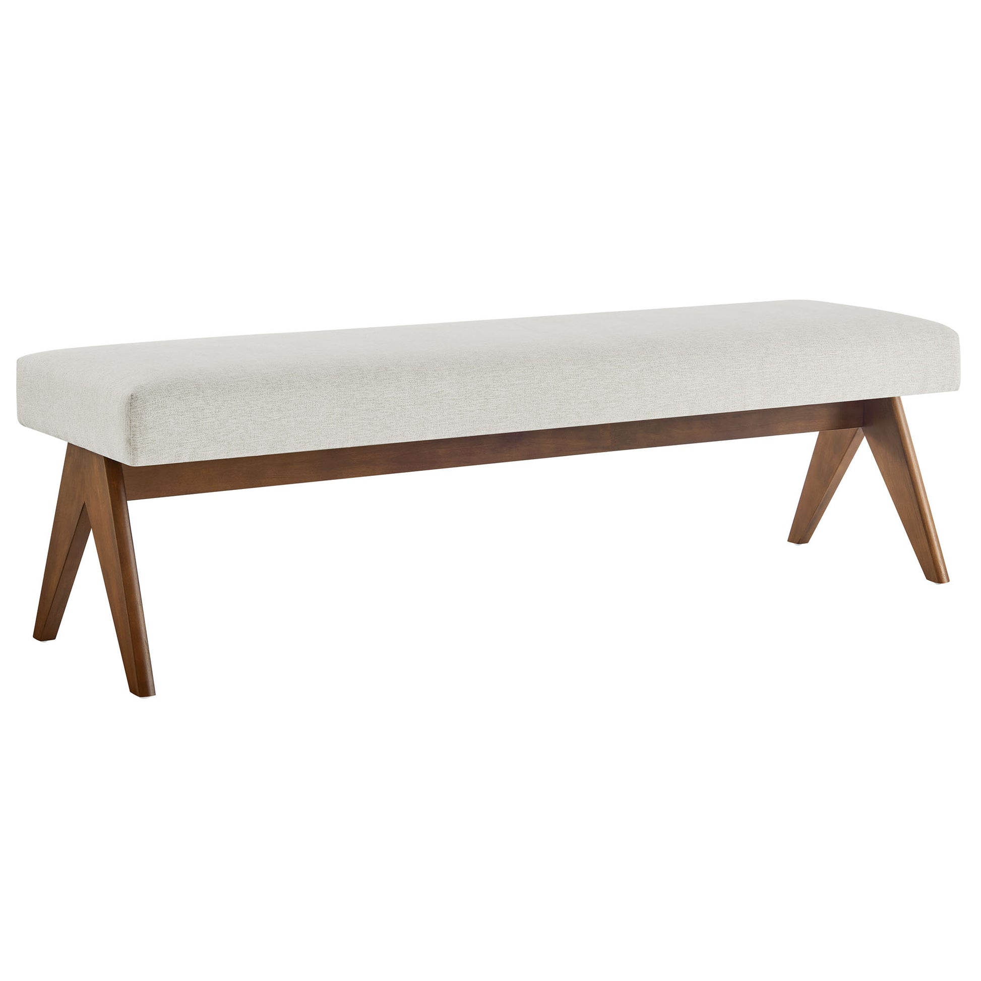 Lyra 63" Fabric Upholstered Bench by Modway - Best Buy Furniture