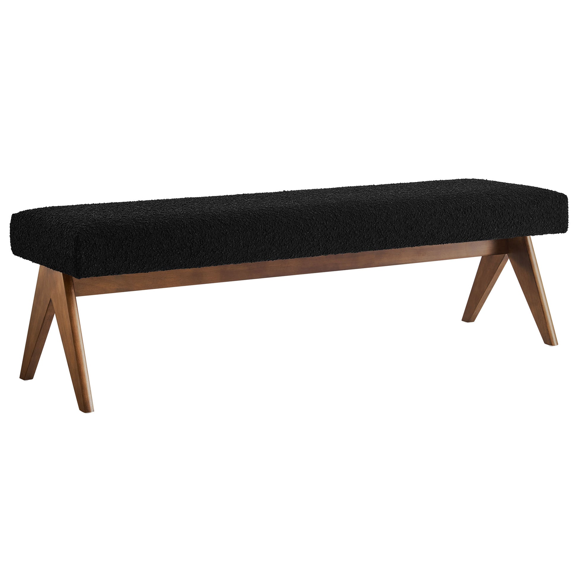 Lyra 63" Boucle Upholstered Bench by Modway - Best Buy Furniture