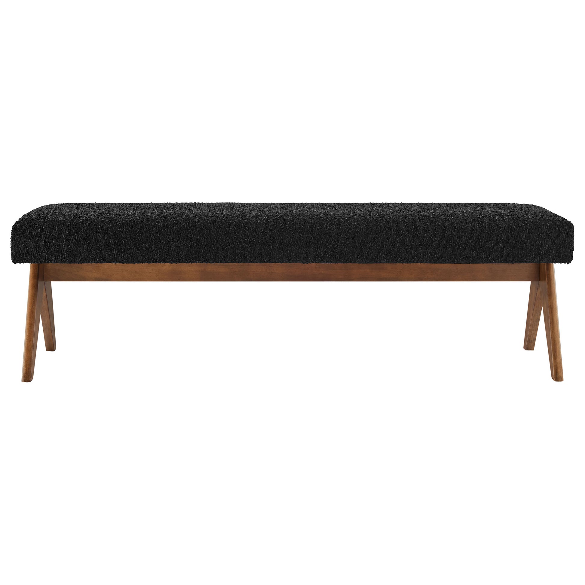 Lyra 63" Boucle Upholstered Bench by Modway - Best Buy Furniture