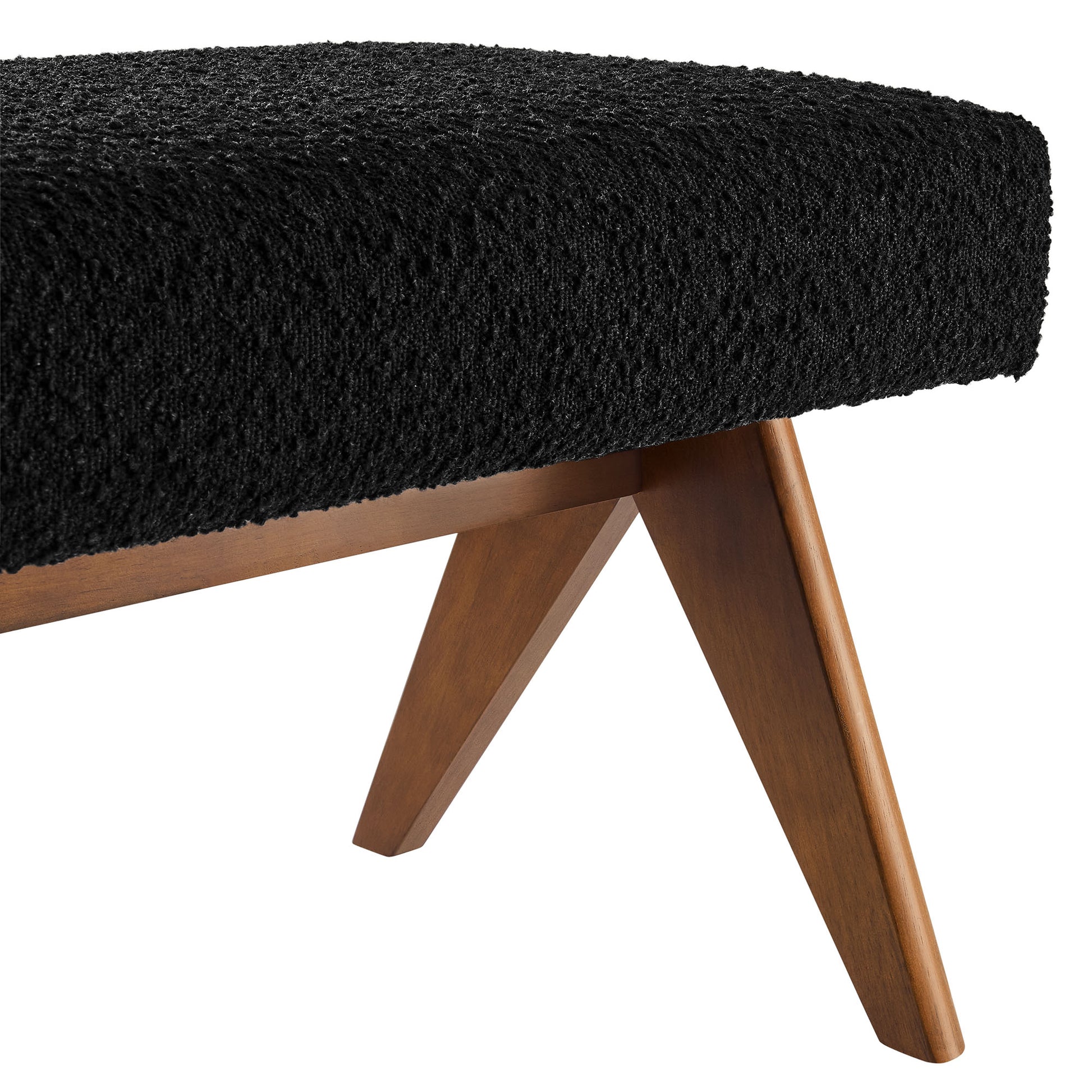 Lyra 63" Boucle Upholstered Bench by Modway - Best Buy Furniture