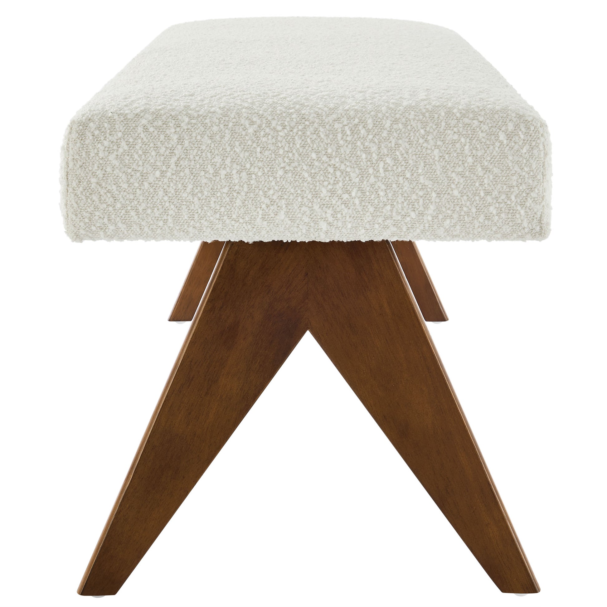Lyra 63" Boucle Upholstered Bench by Modway - Best Buy Furniture