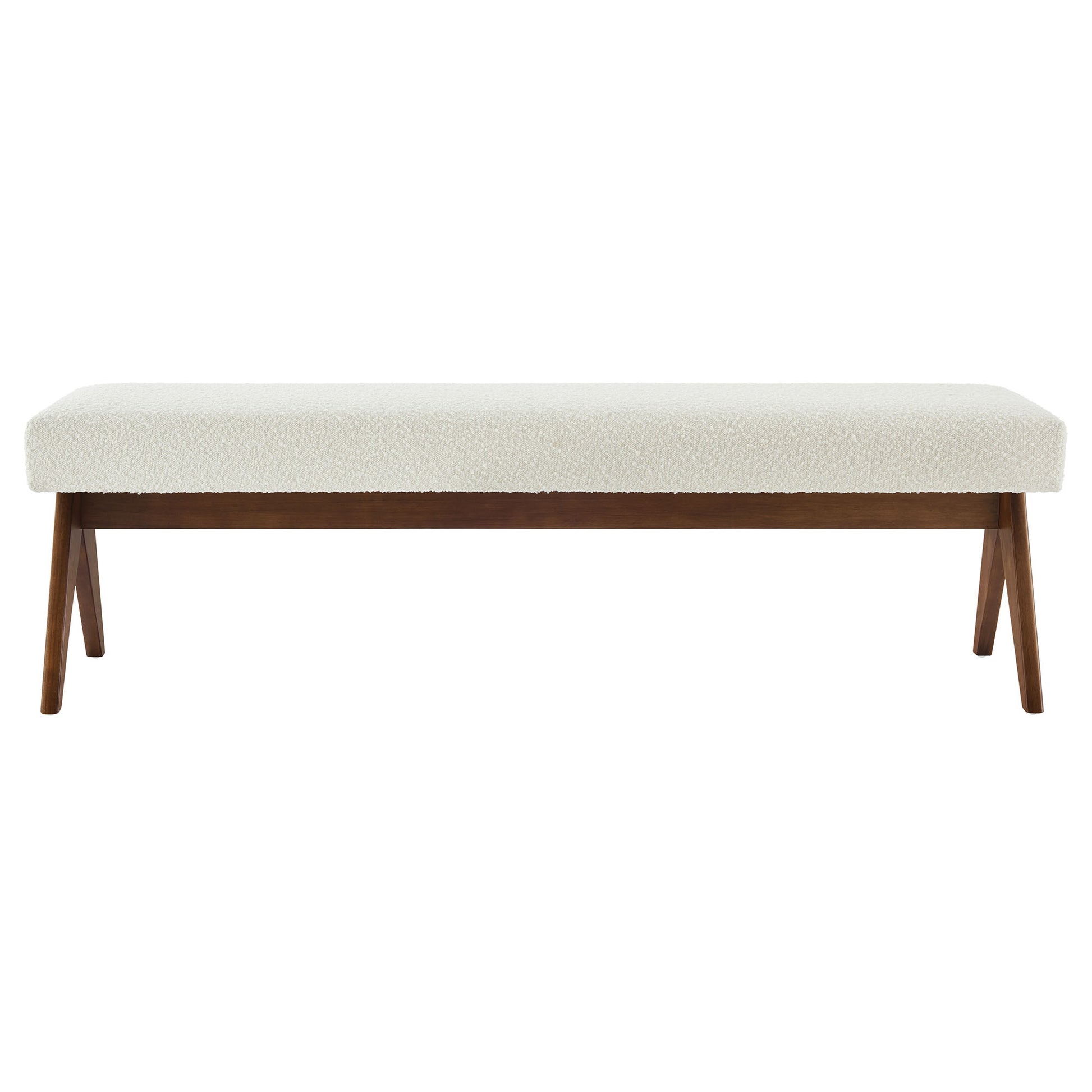 Lyra 63" Boucle Upholstered Bench by Modway - Best Buy Furniture