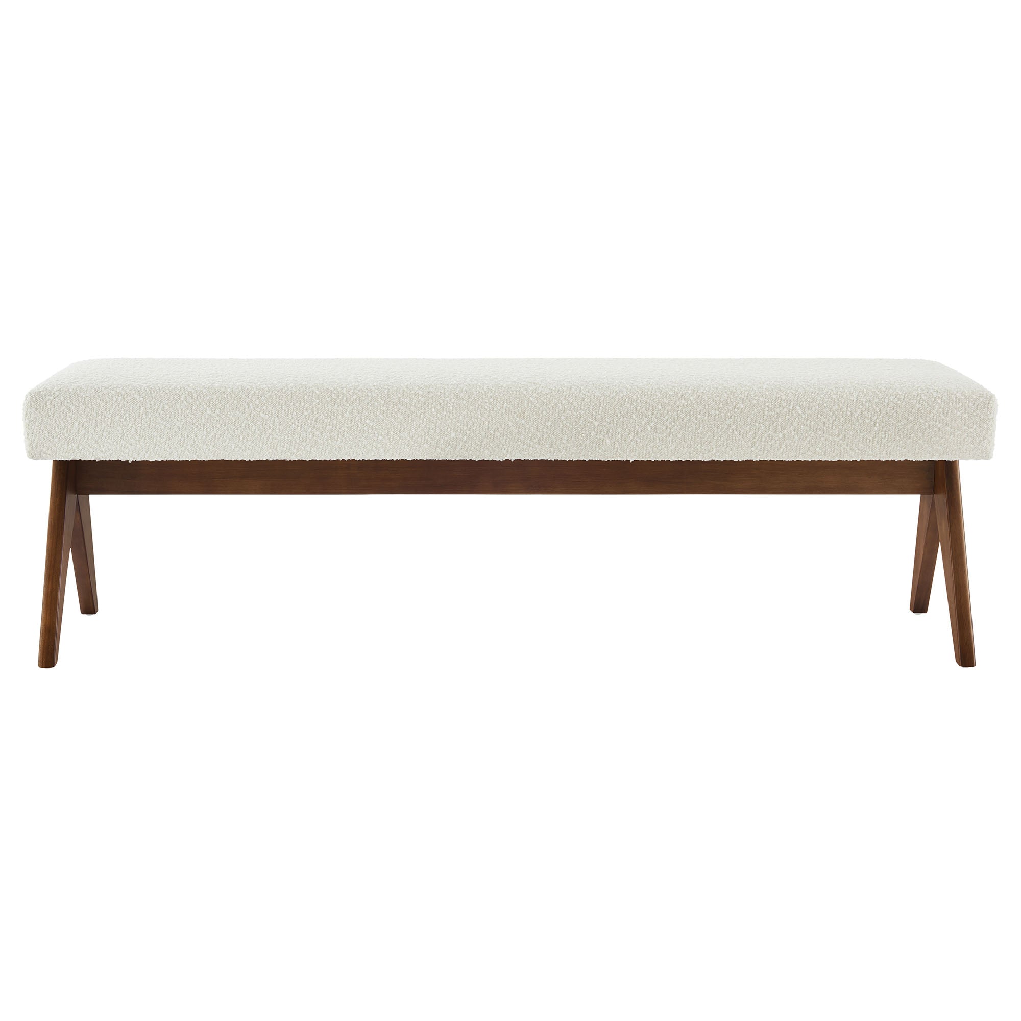 Lyra 63" Boucle Upholstered Bench by Modway - Best Buy Furniture