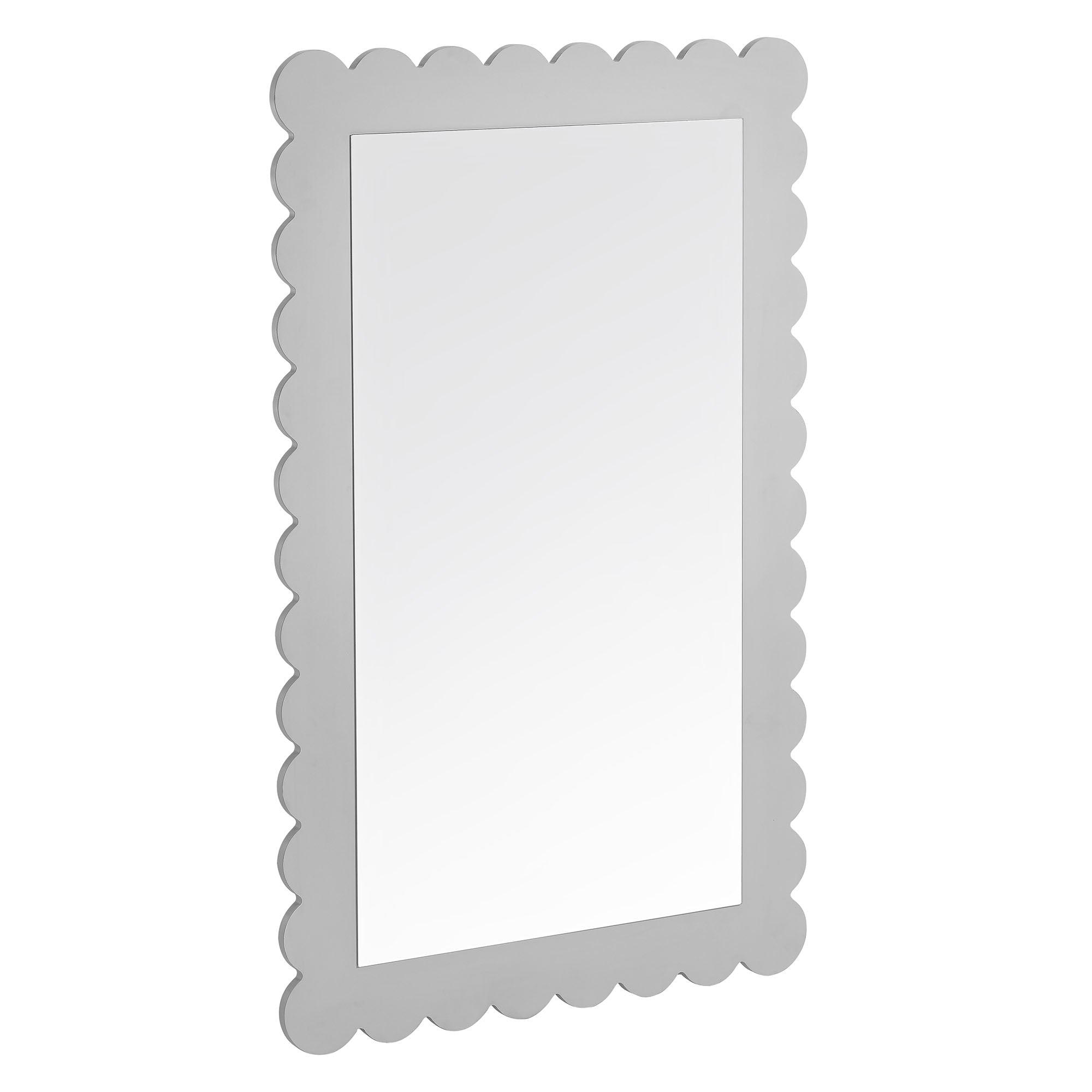 Emmeline Scalloped Rectangle Wall Mirror by Modway - Best Buy Furniture